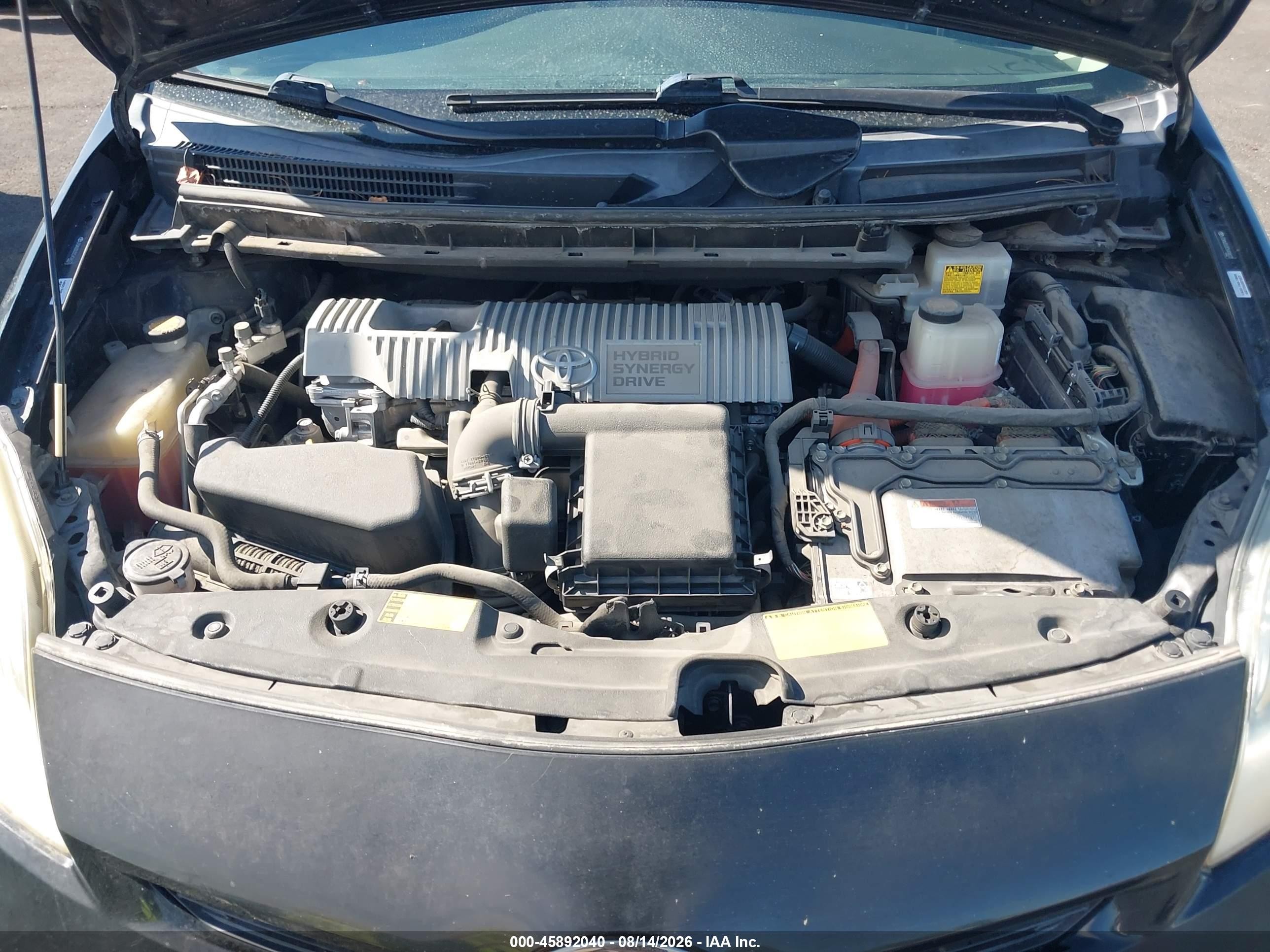 2012 Toyota Prius Two Черный vin: JTDKN3DU3C5404622