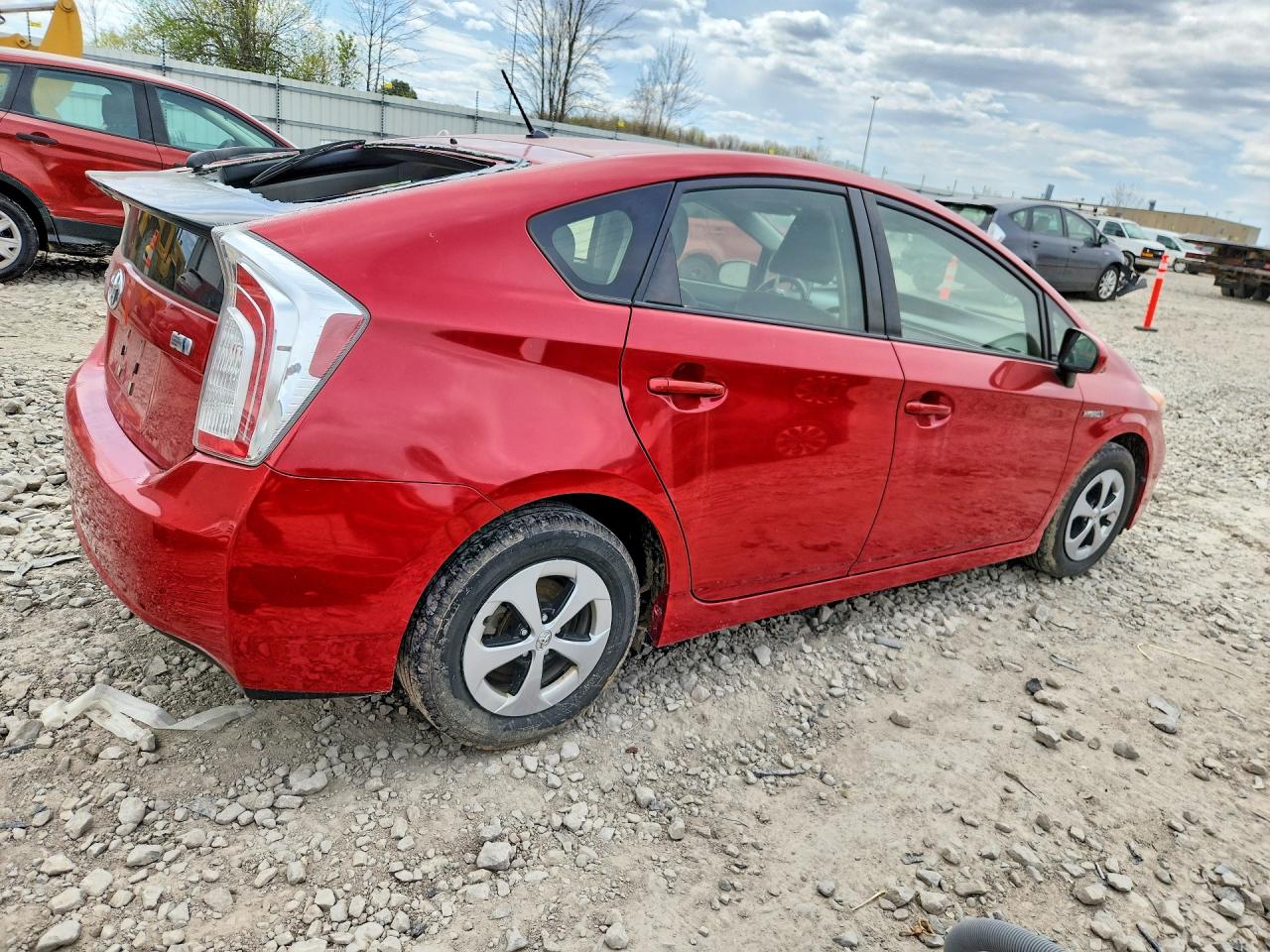 2012 Toyota Prius Two Red vin: JTDKN3DU3C5409996