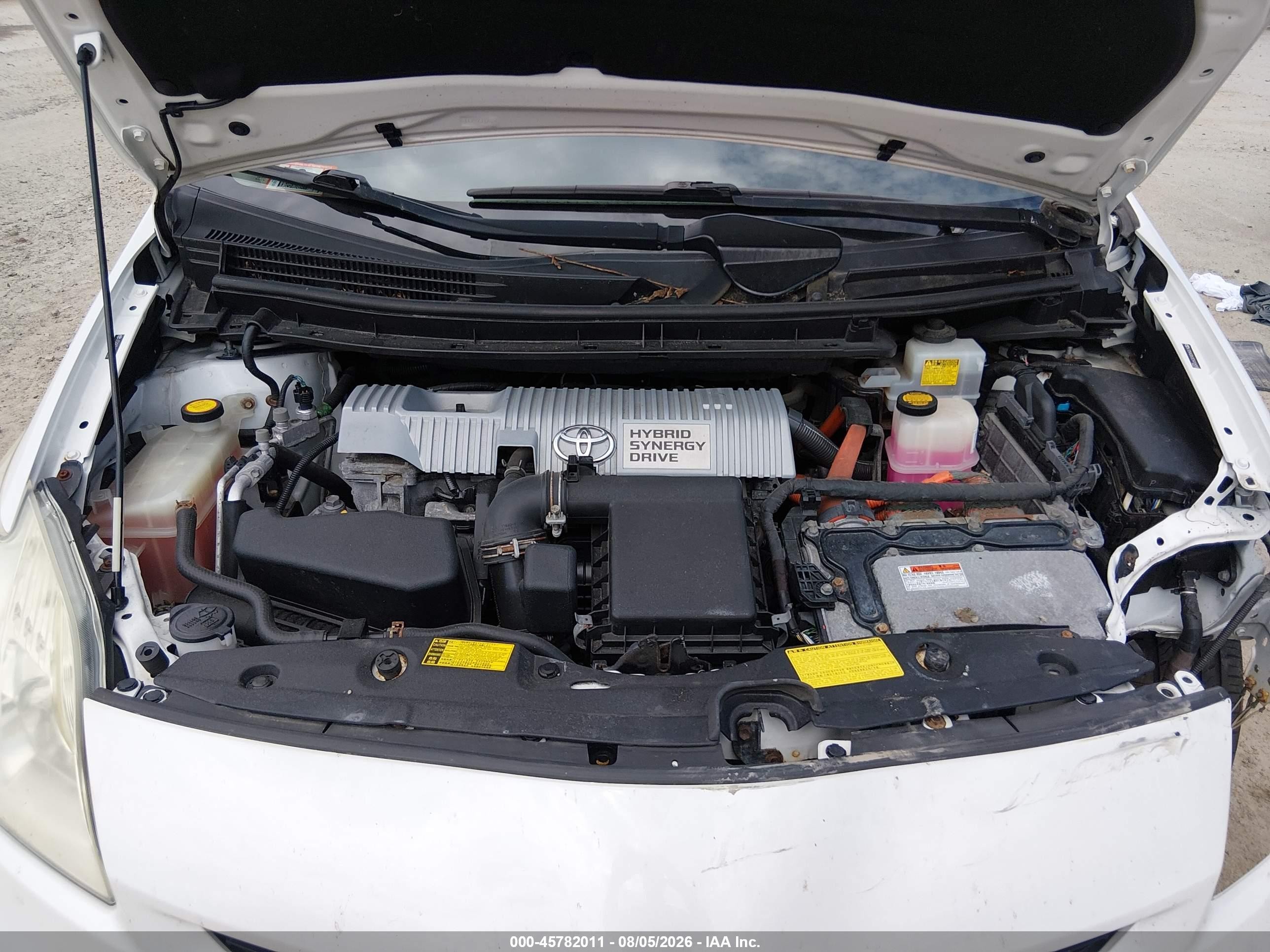 2012 Toyota Prius Two White vin: JTDKN3DU3C5418455
