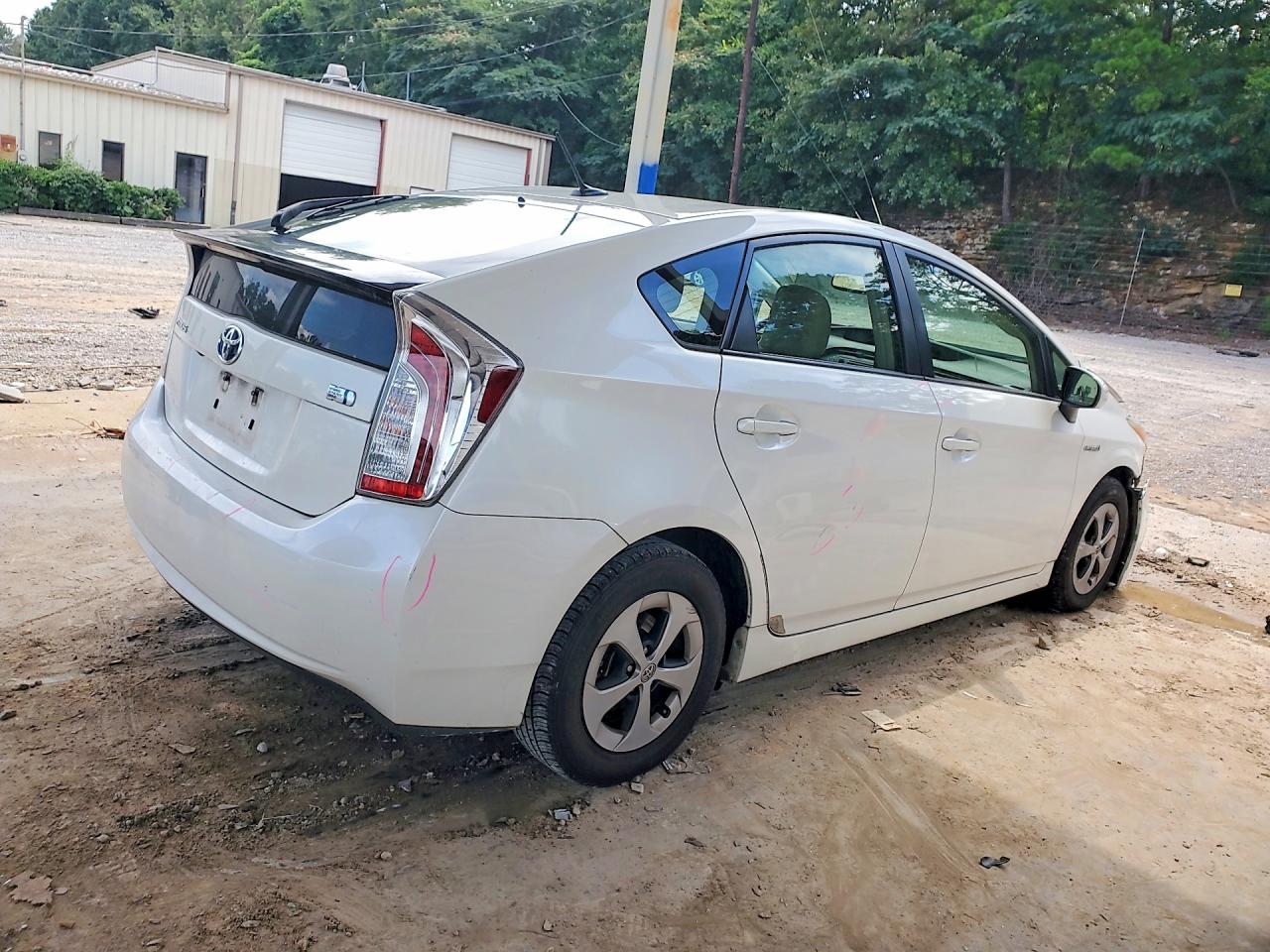 2012 Toyota Prius Four White vin: JTDKN3DU3C5456199