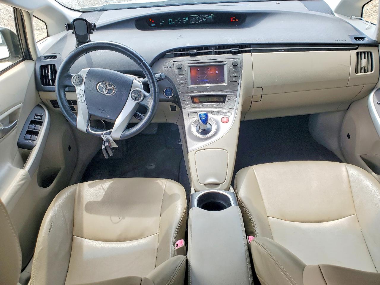 2012 Toyota Prius Four White vin: JTDKN3DU3C5456199