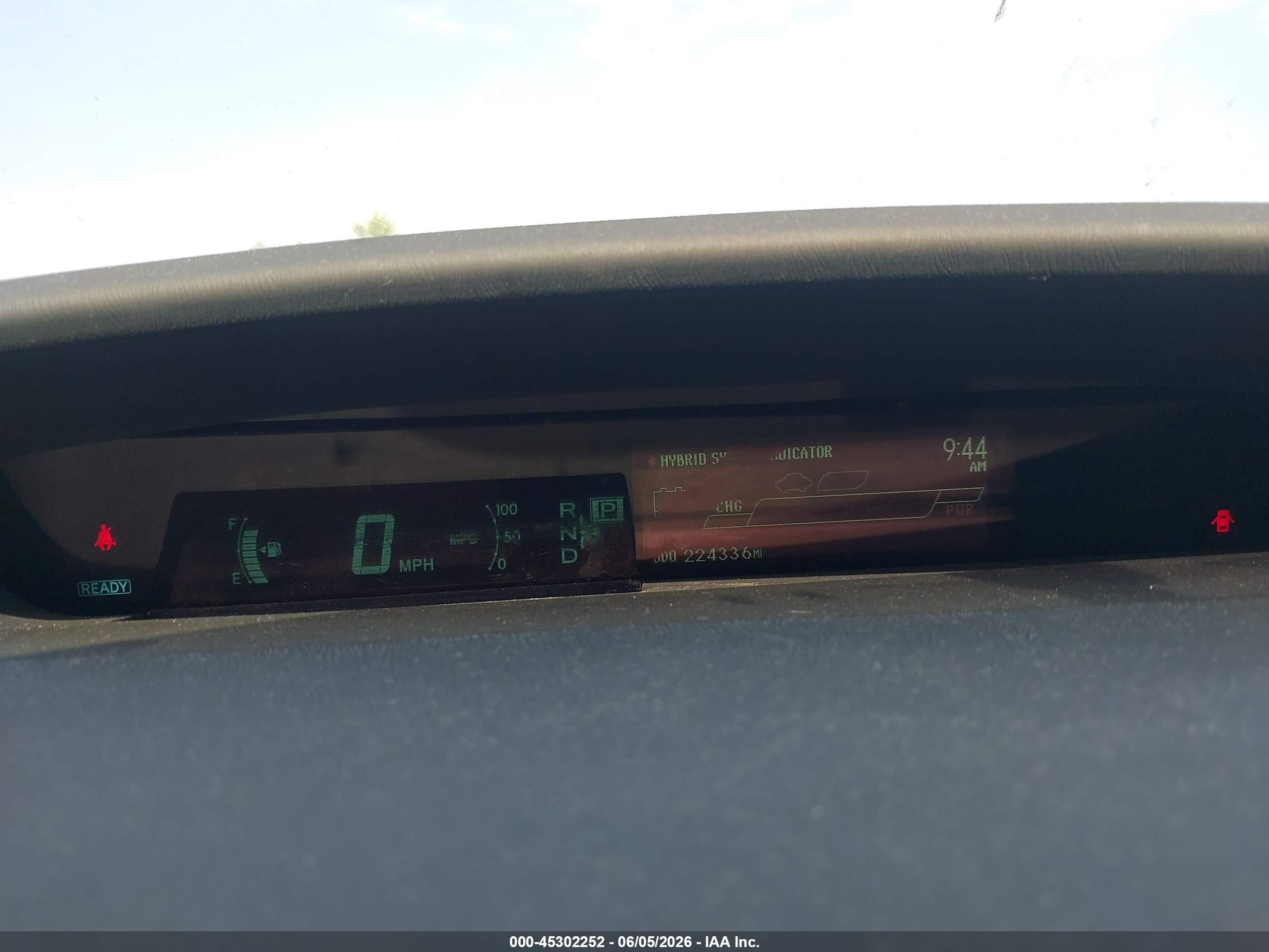 2012 Toyota Prius   White vin: JTDKN3DU3C5458597