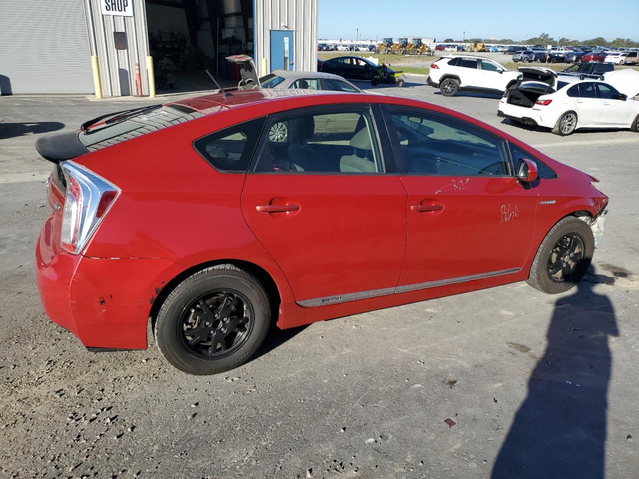 2012 Toyota Prius Красный vin: JTDKN3DU3C5469650
