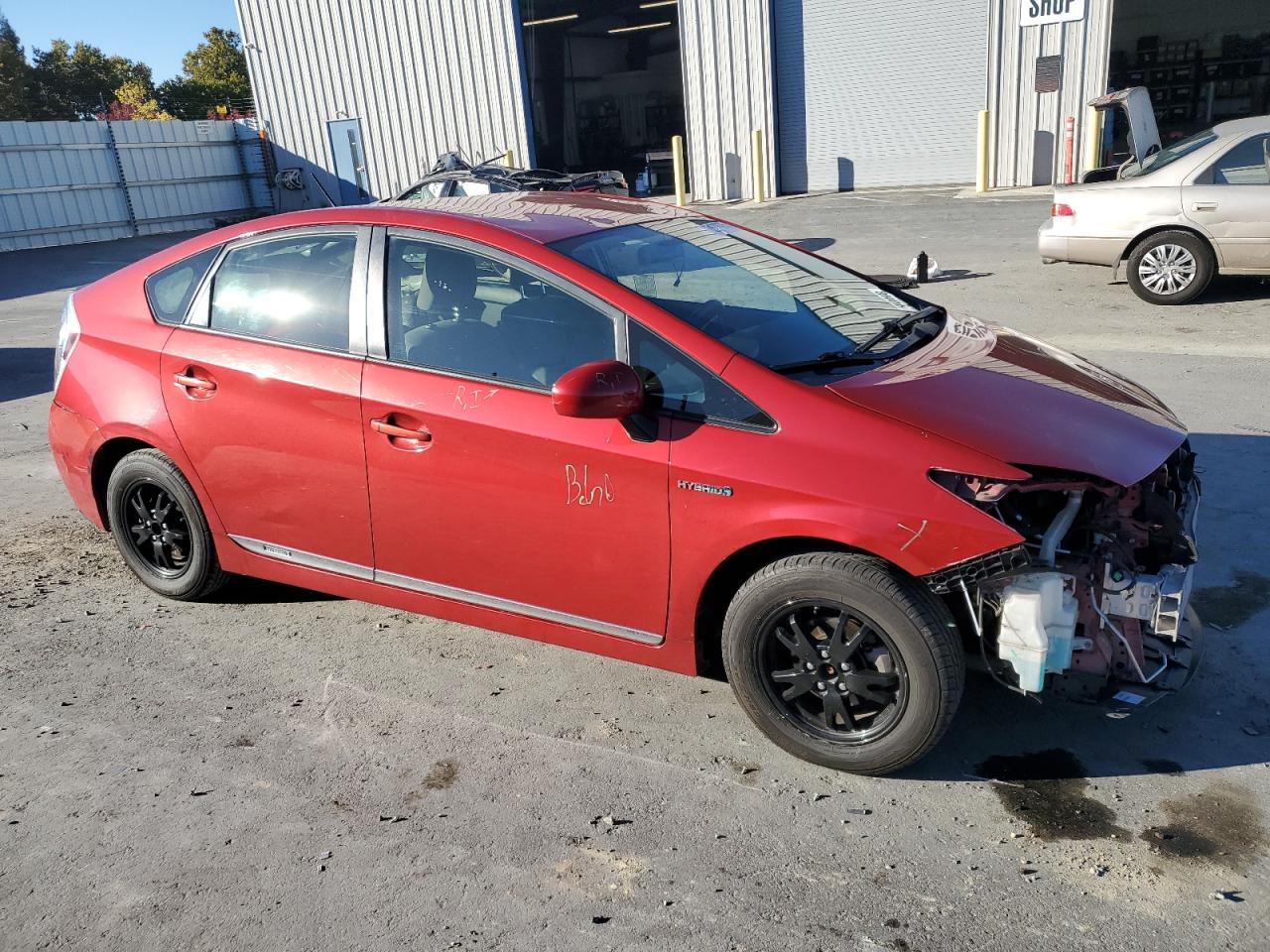 2012 Toyota Prius Красный vin: JTDKN3DU3C5469650