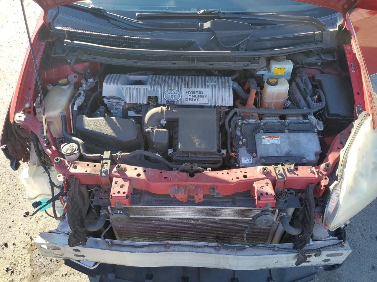 2012 Toyota Prius Красный vin: JTDKN3DU3C5469650