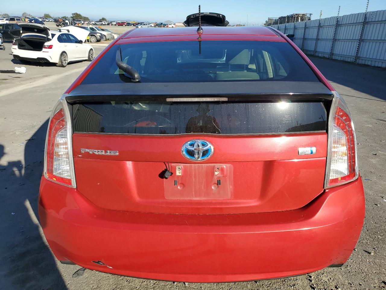2012 Toyota Prius Красный vin: JTDKN3DU3C5469650