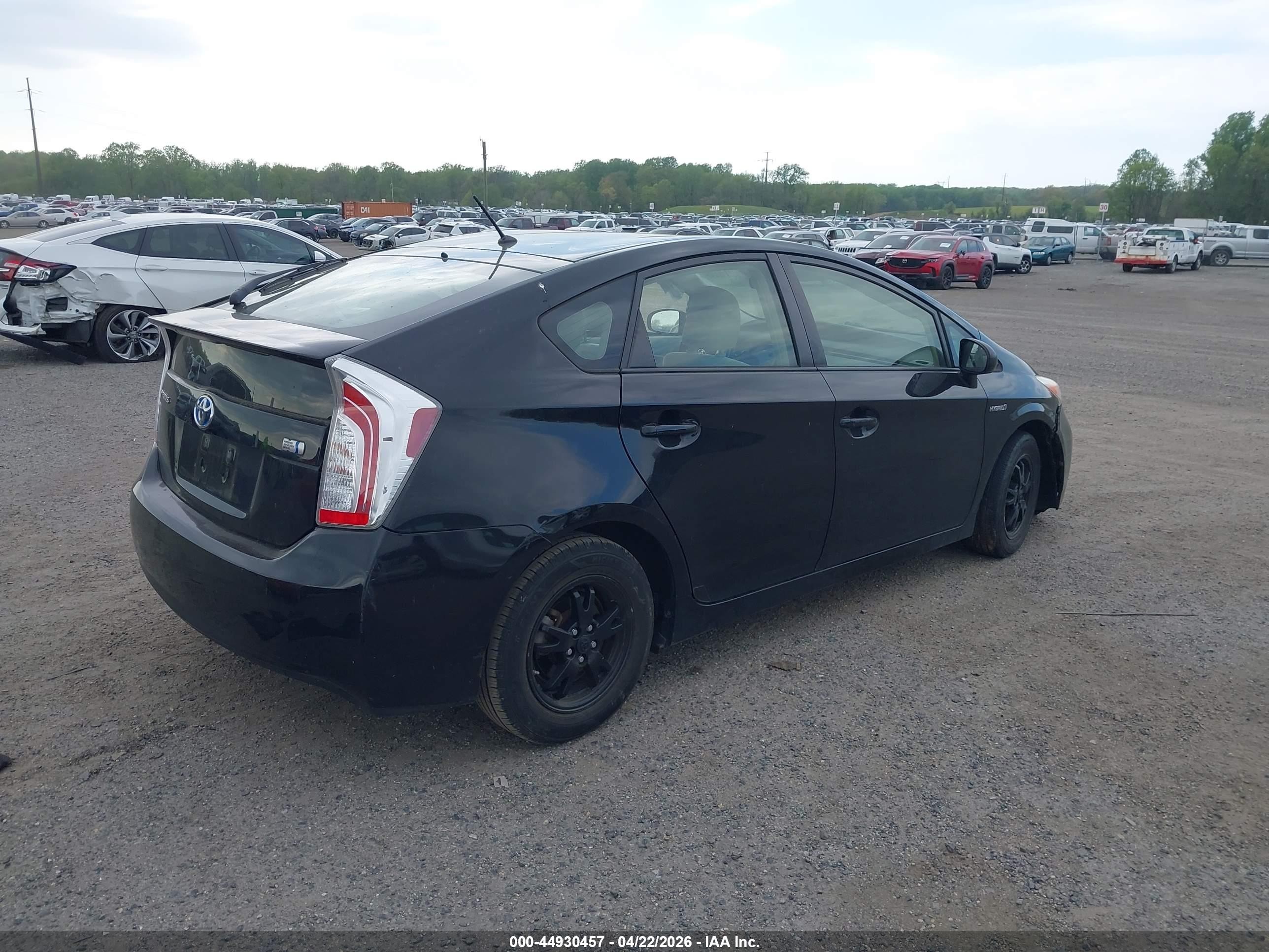 2012 Toyota Prius Two Black vin: JTDKN3DU3C5485332