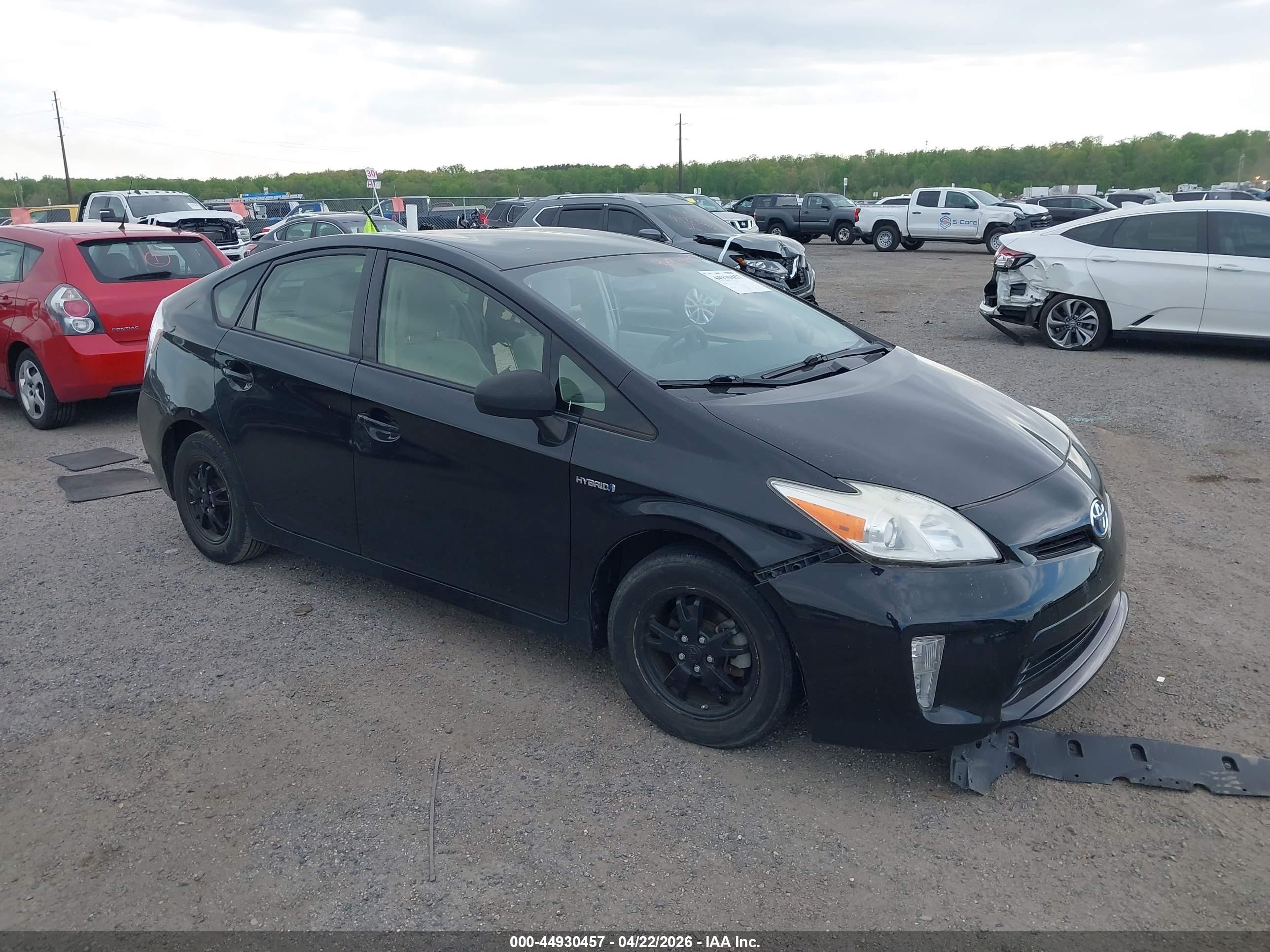 2012 Toyota Prius Two Black vin: JTDKN3DU3C5485332