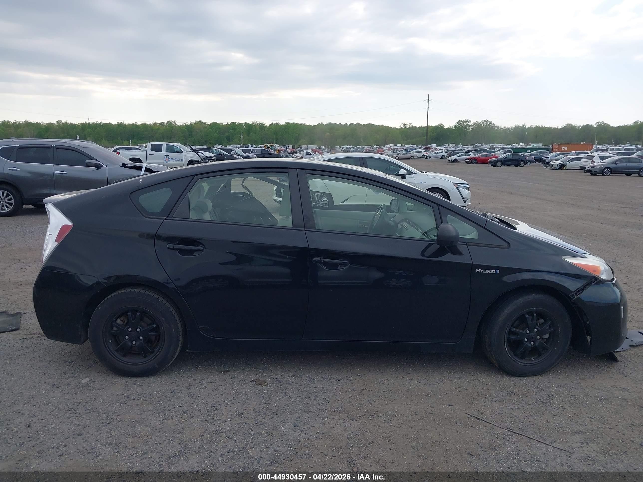 2012 Toyota Prius Two Black vin: JTDKN3DU3C5485332