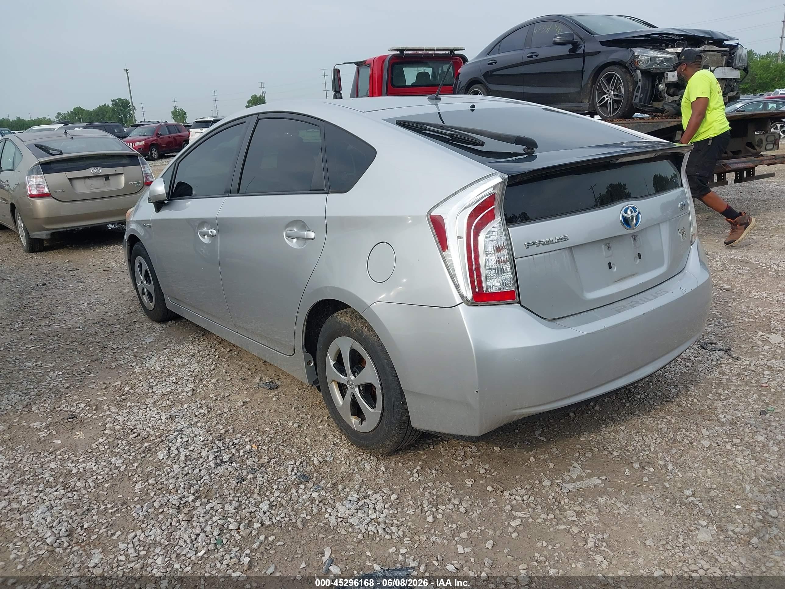 2012 Toyota Prius   Silver vin: JTDKN3DU3C5486979