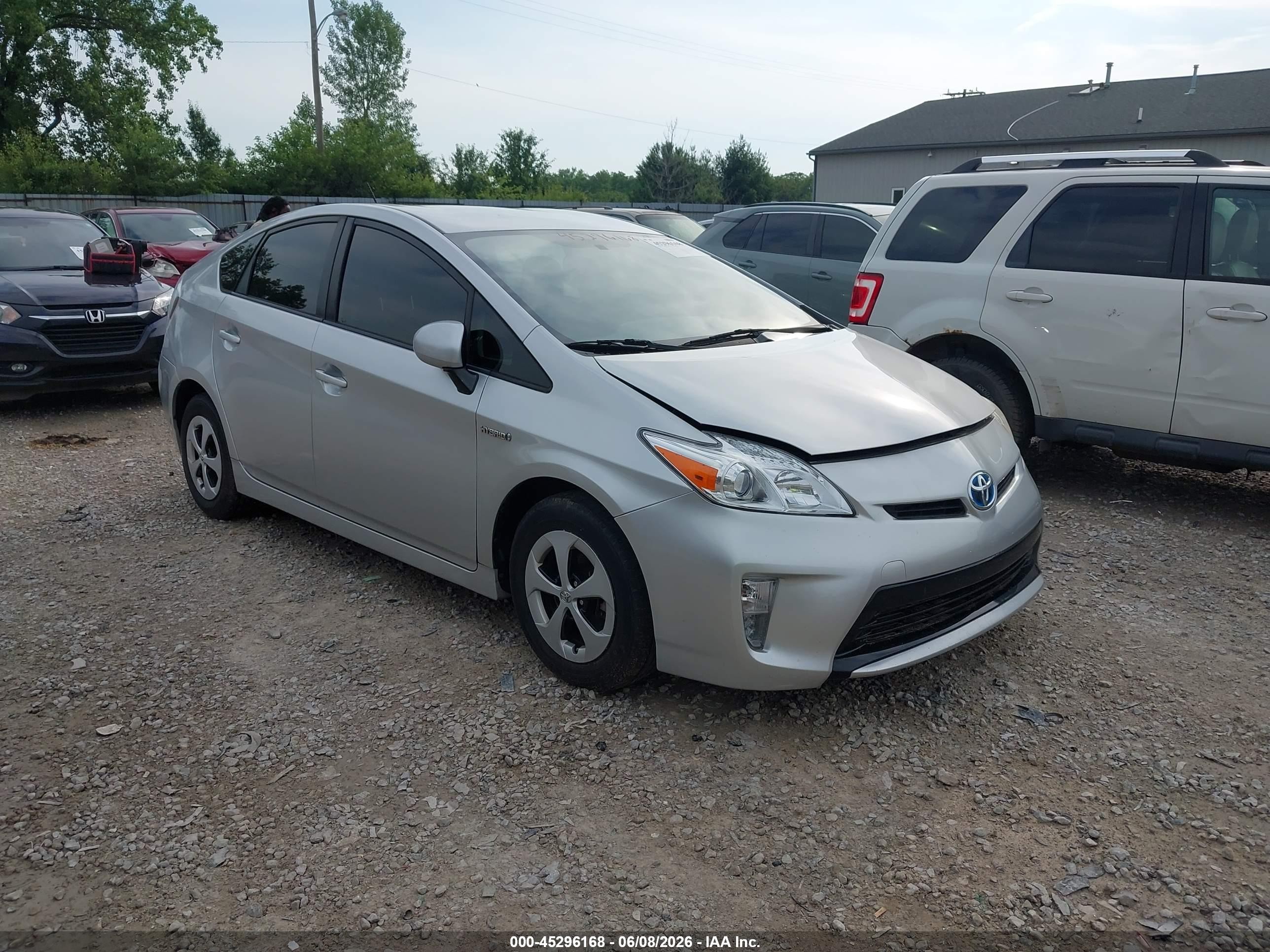 2012 Toyota Prius   Silver vin: JTDKN3DU3C5486979
