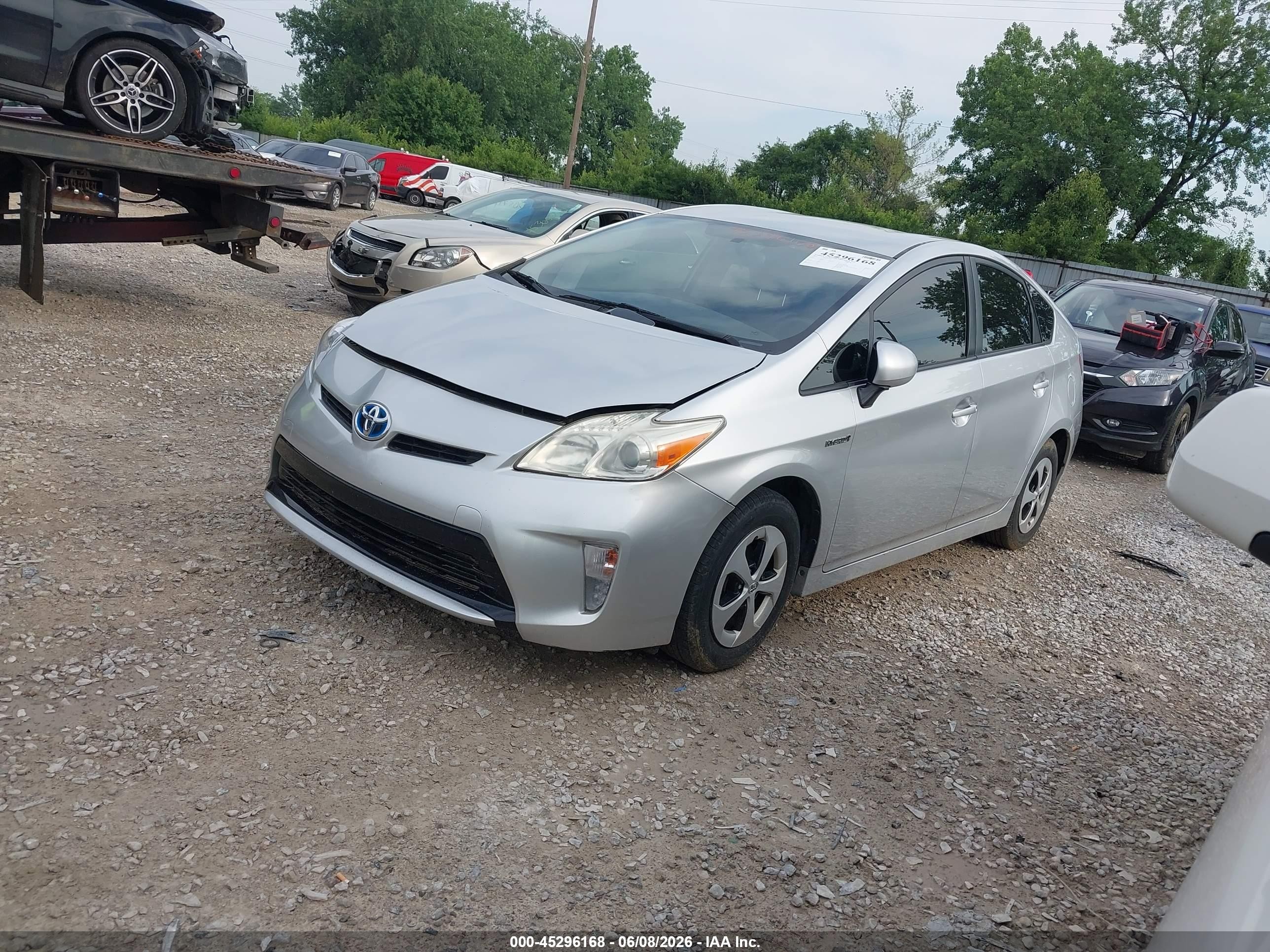 2012 Toyota Prius   Silver vin: JTDKN3DU3C5486979