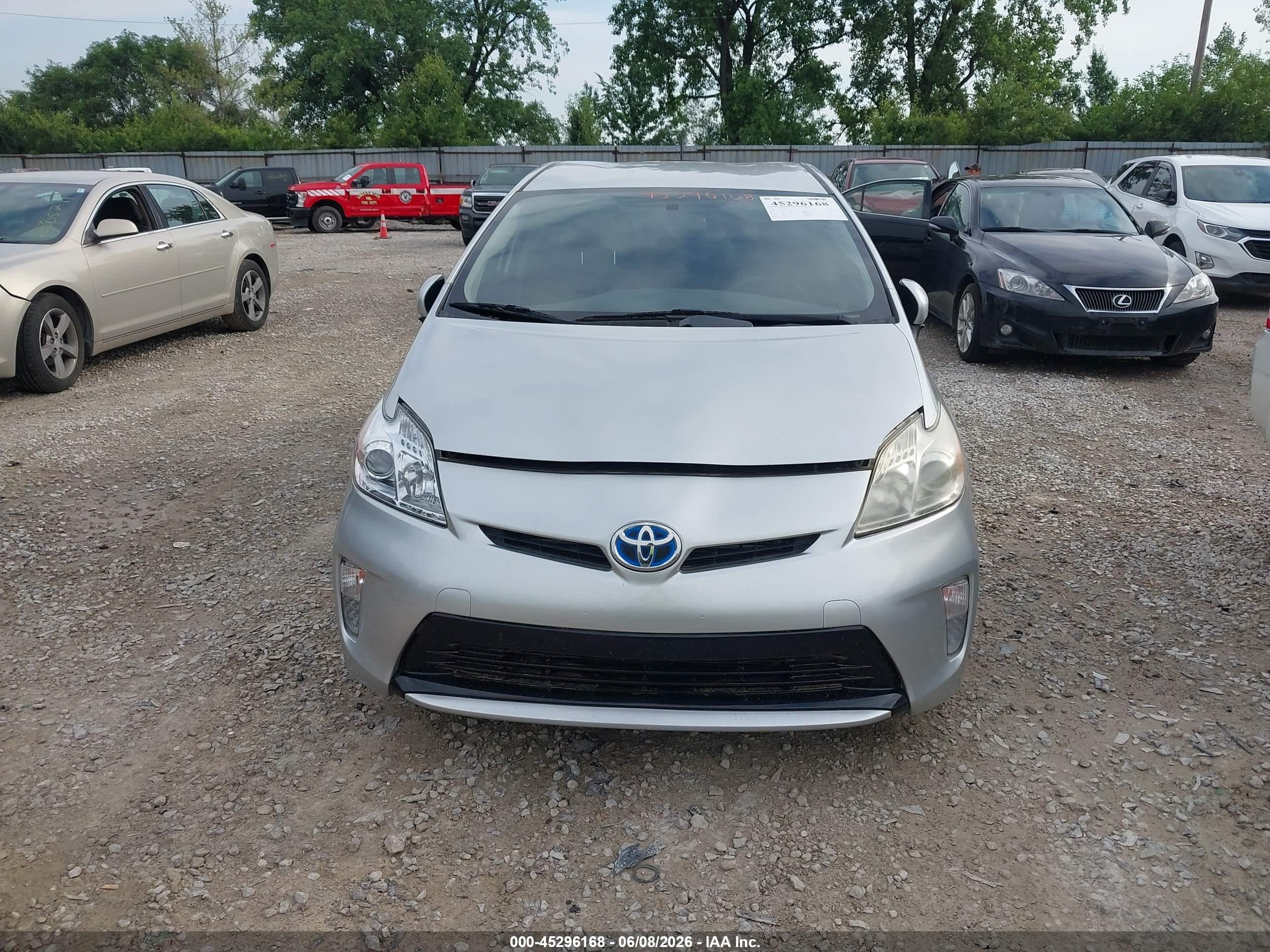 2012 Toyota Prius   Silver vin: JTDKN3DU3C5486979