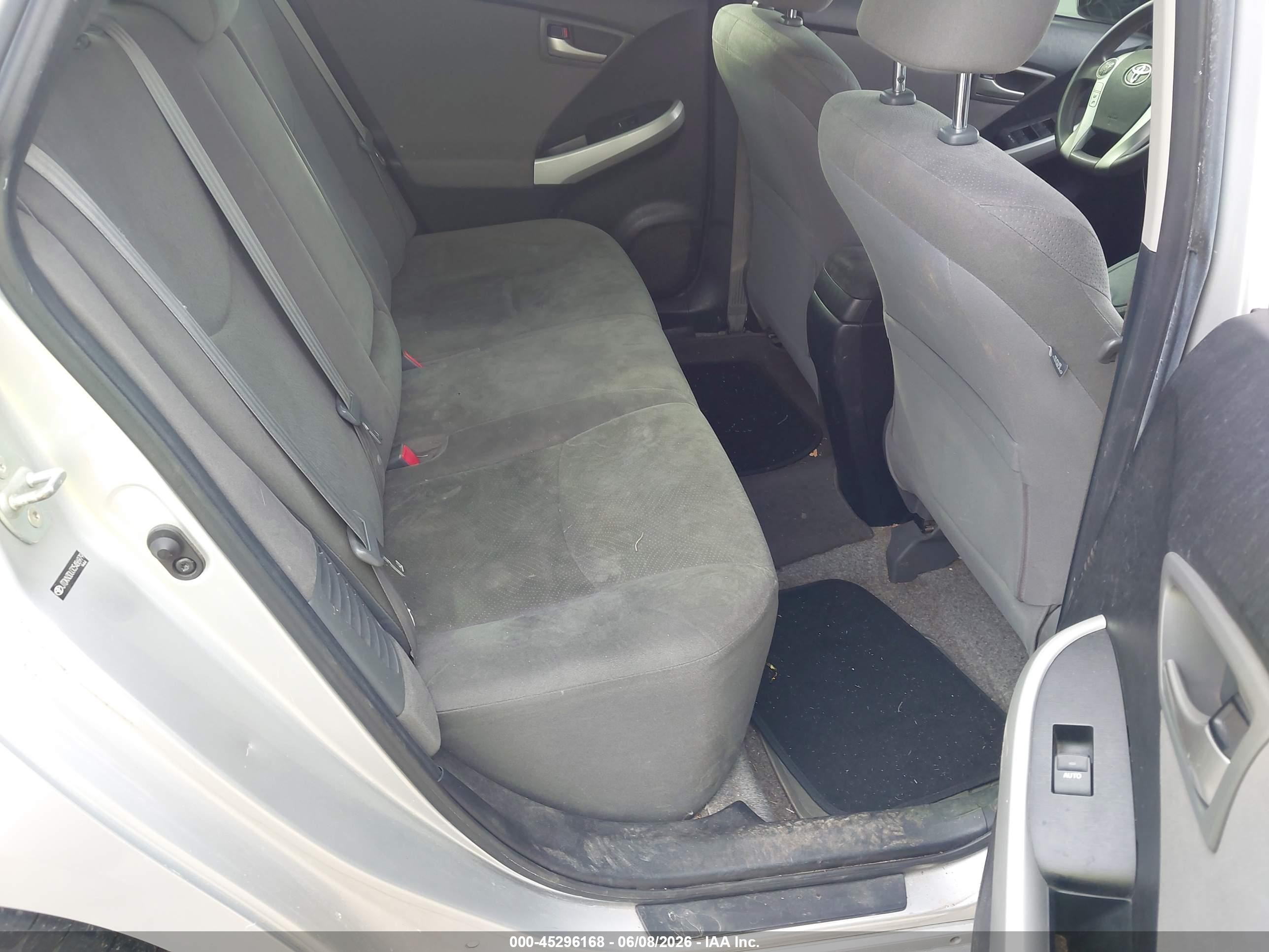 2012 Toyota Prius   Silver vin: JTDKN3DU3C5486979