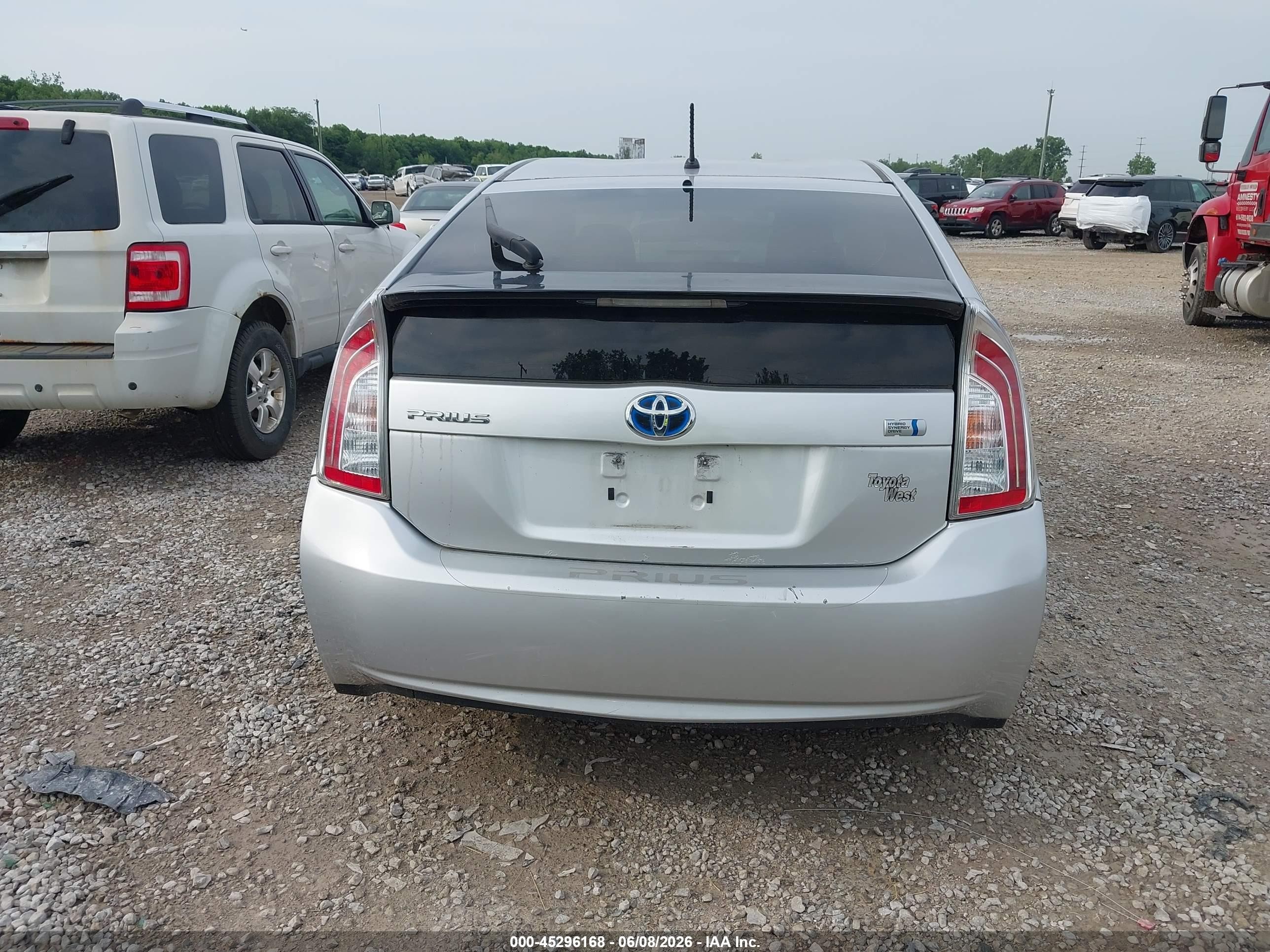 2012 Toyota Prius   Silver vin: JTDKN3DU3C5486979