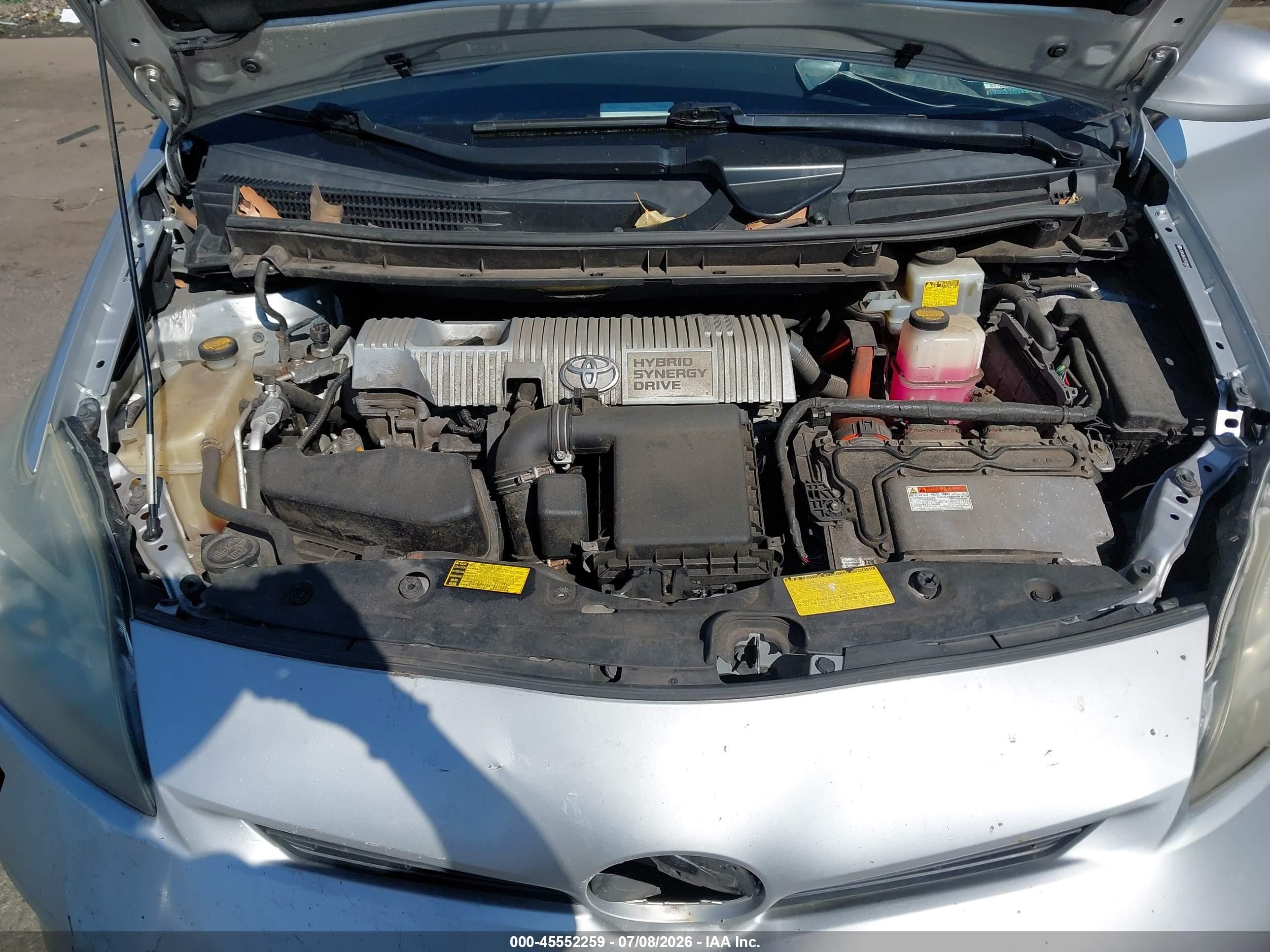 2012 Toyota Prius Five Silver vin: JTDKN3DU3C5508592