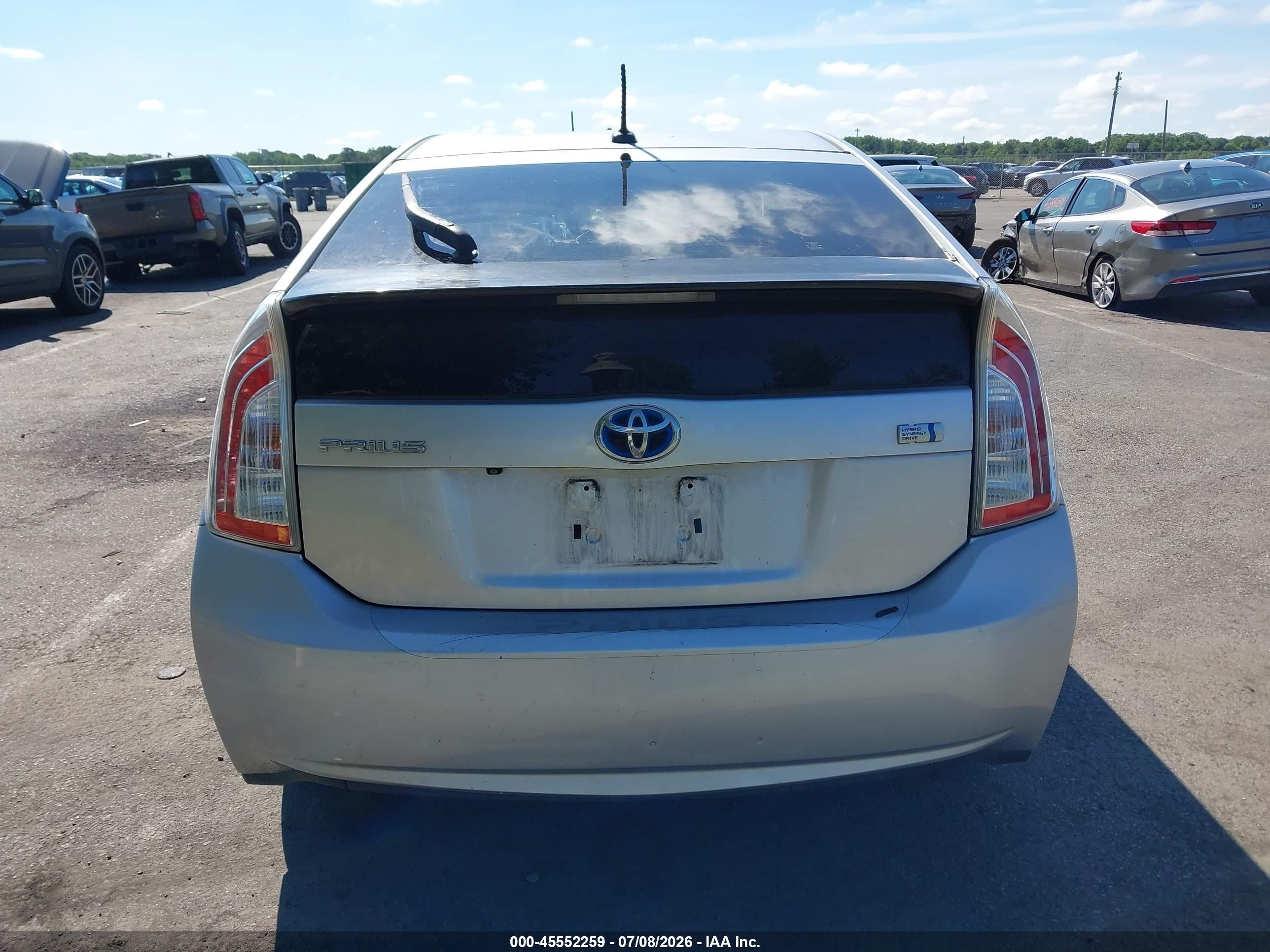 2012 Toyota Prius Five Silver vin: JTDKN3DU3C5508592