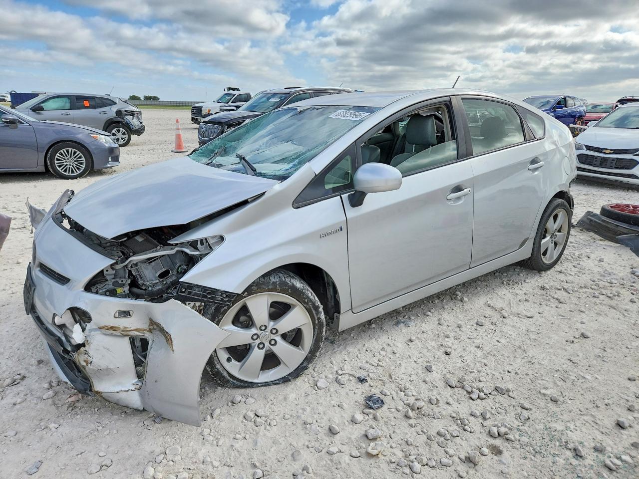 2013 Toyota Prius Five Silver vin: JTDKN3DU3D0340385