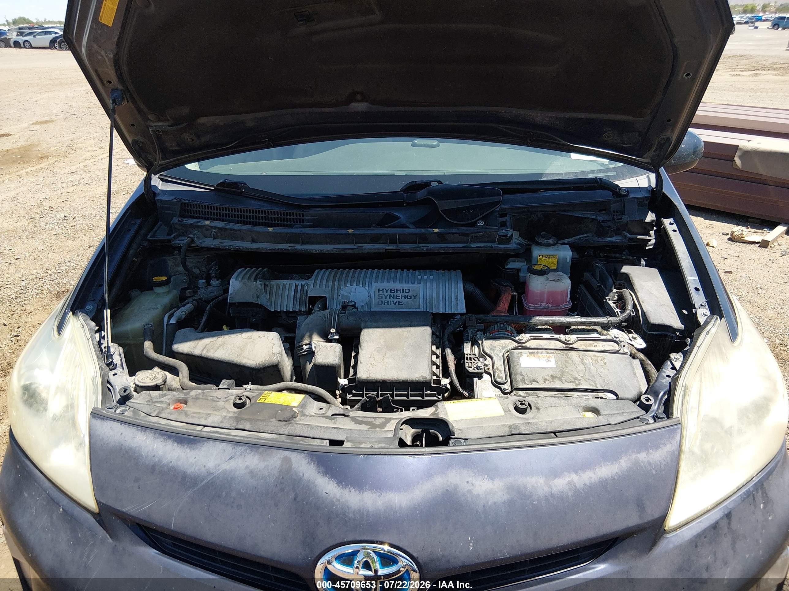 2013 Toyota Prius Two Dark Blue vin: JTDKN3DU3D0350589