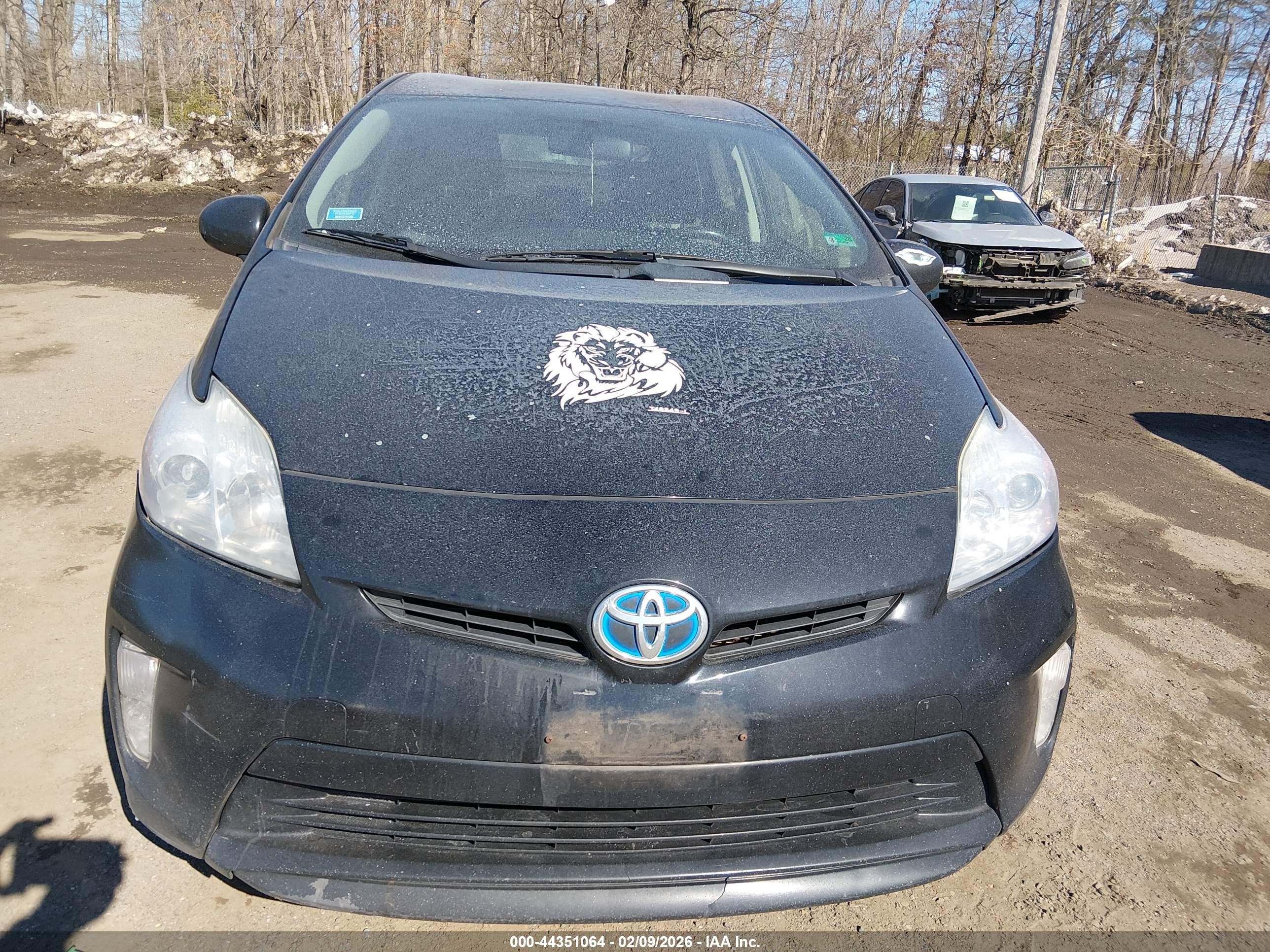 2013 Toyota Prius Three Black vin: JTDKN3DU3D0355288