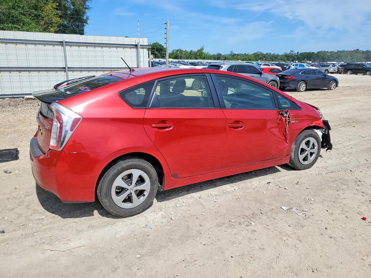 2013 Toyota Prius Two Red vin: JTDKN3DU3D1618390