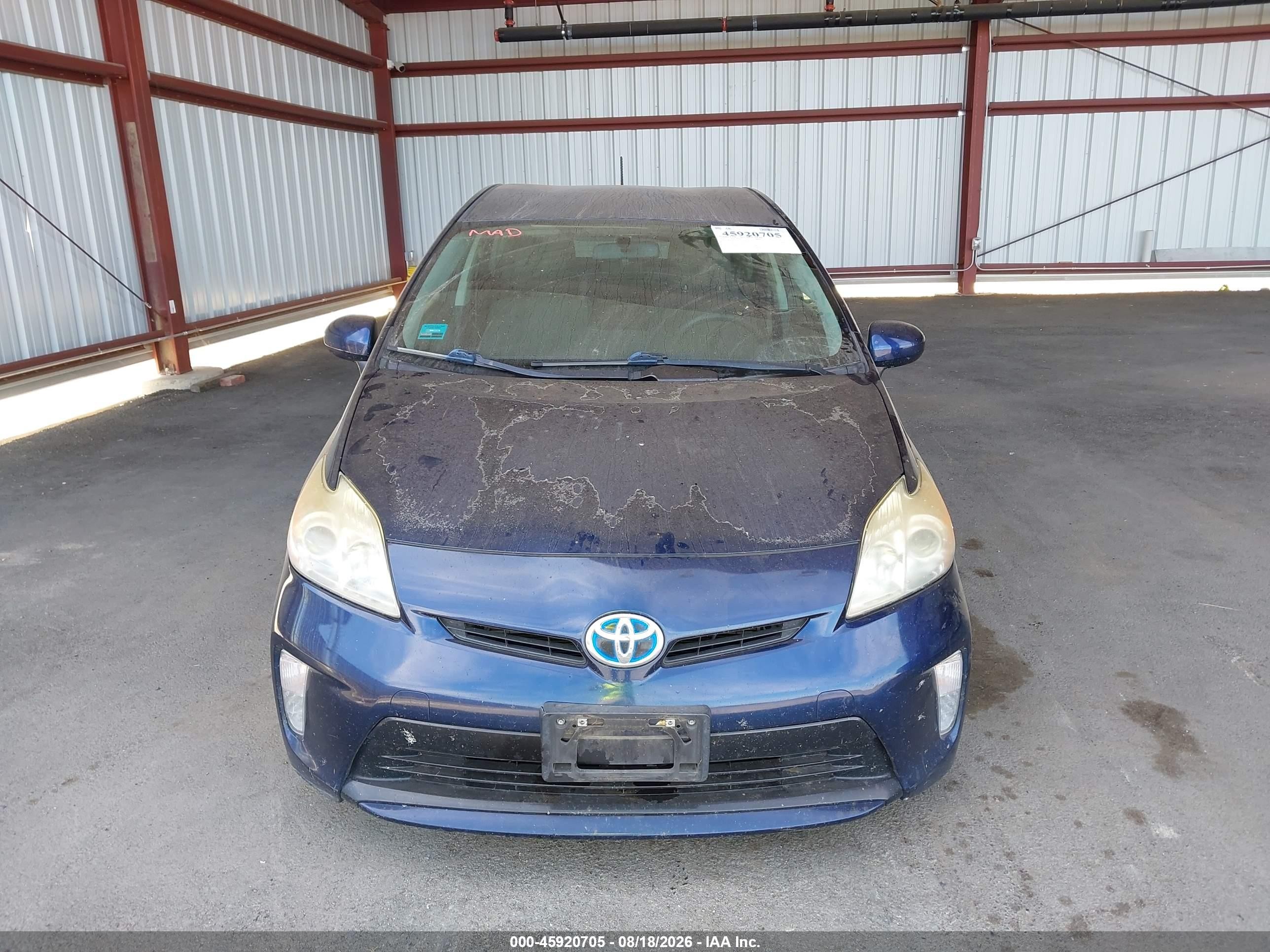 2013 Toyota Prius Three Синий vin: JTDKN3DU3D1651180