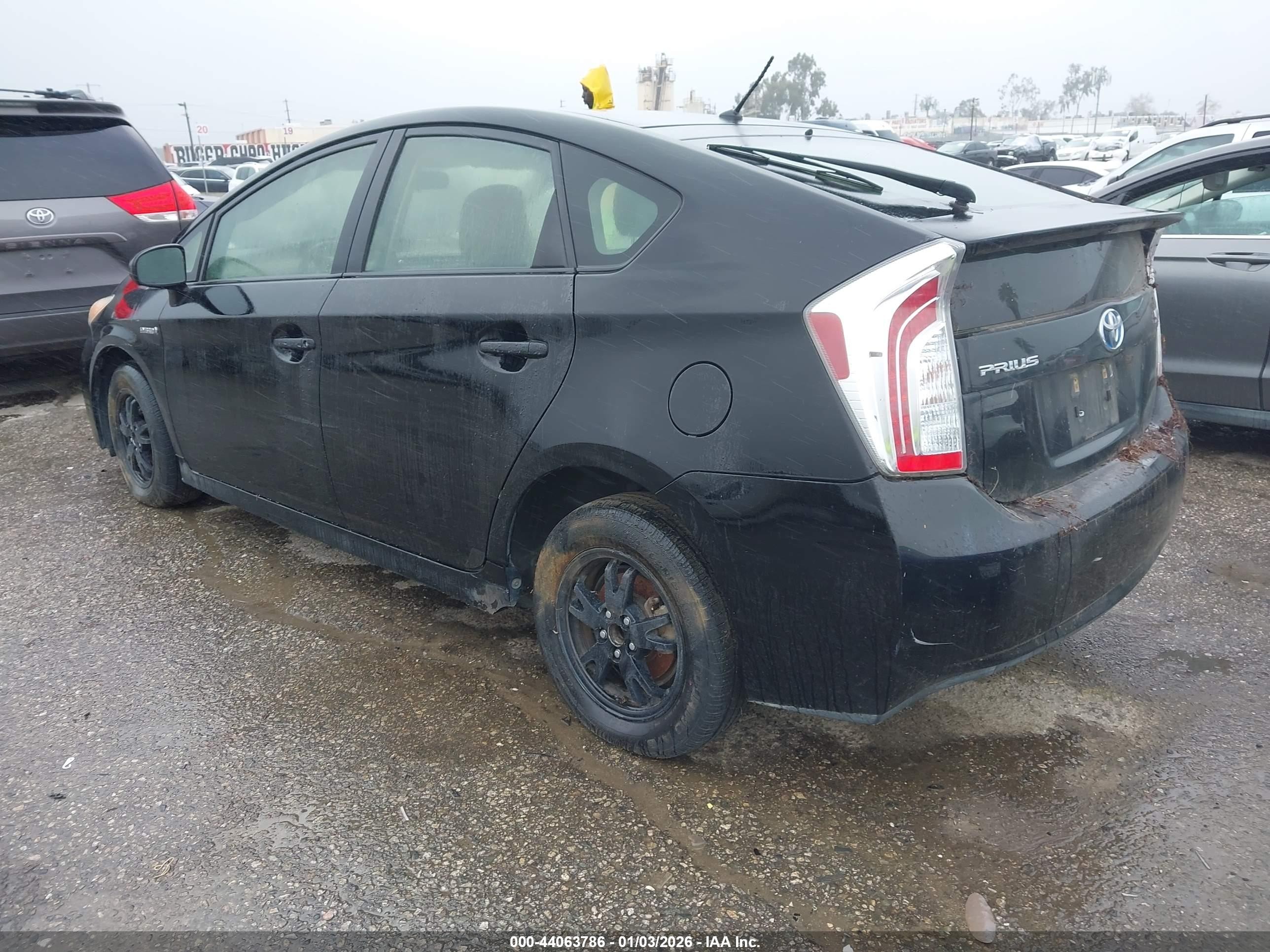 2013 Toyota Prius Two Black vin: JTDKN3DU3D5540203
