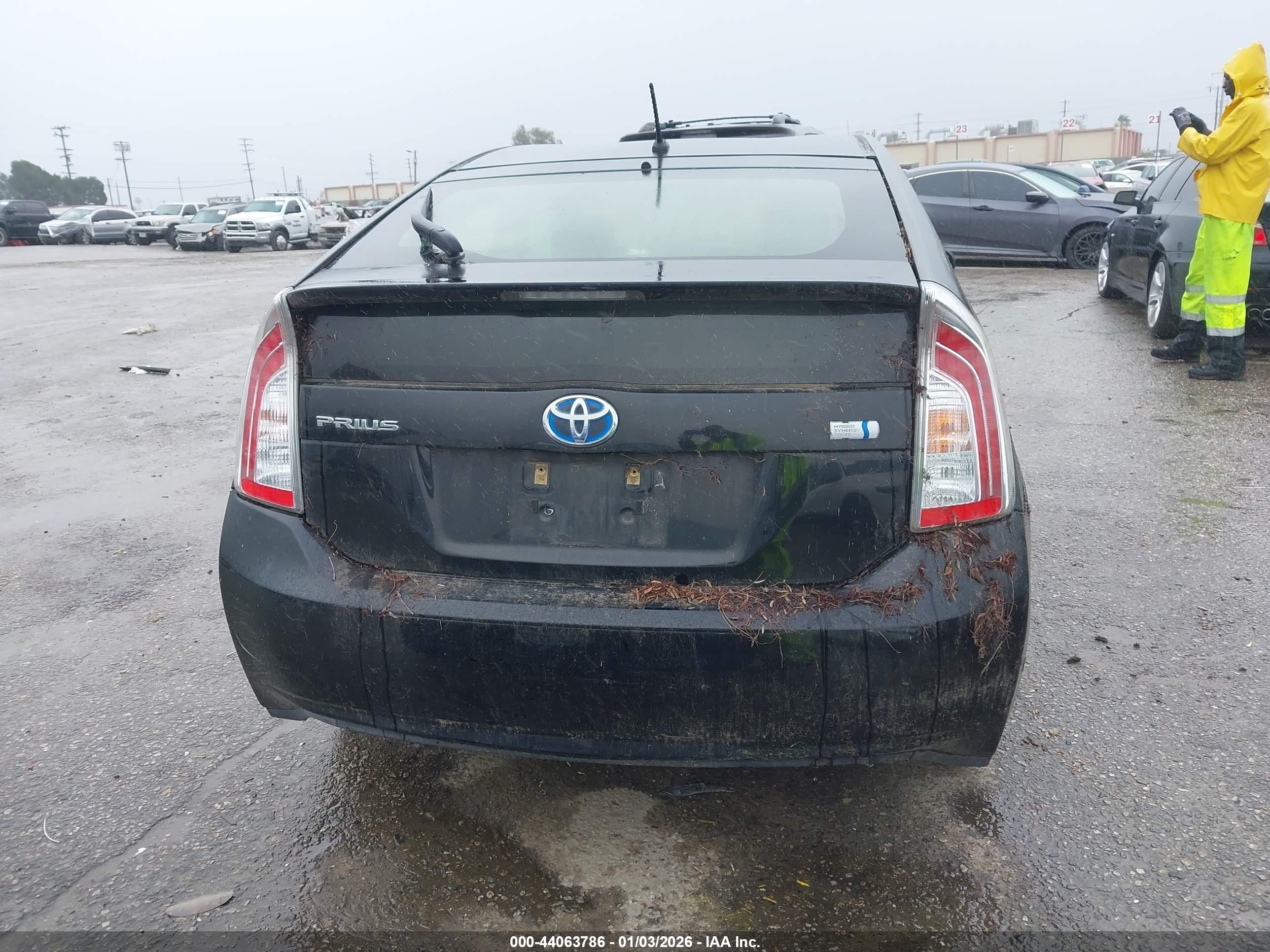 2013 Toyota Prius Two Black vin: JTDKN3DU3D5540203