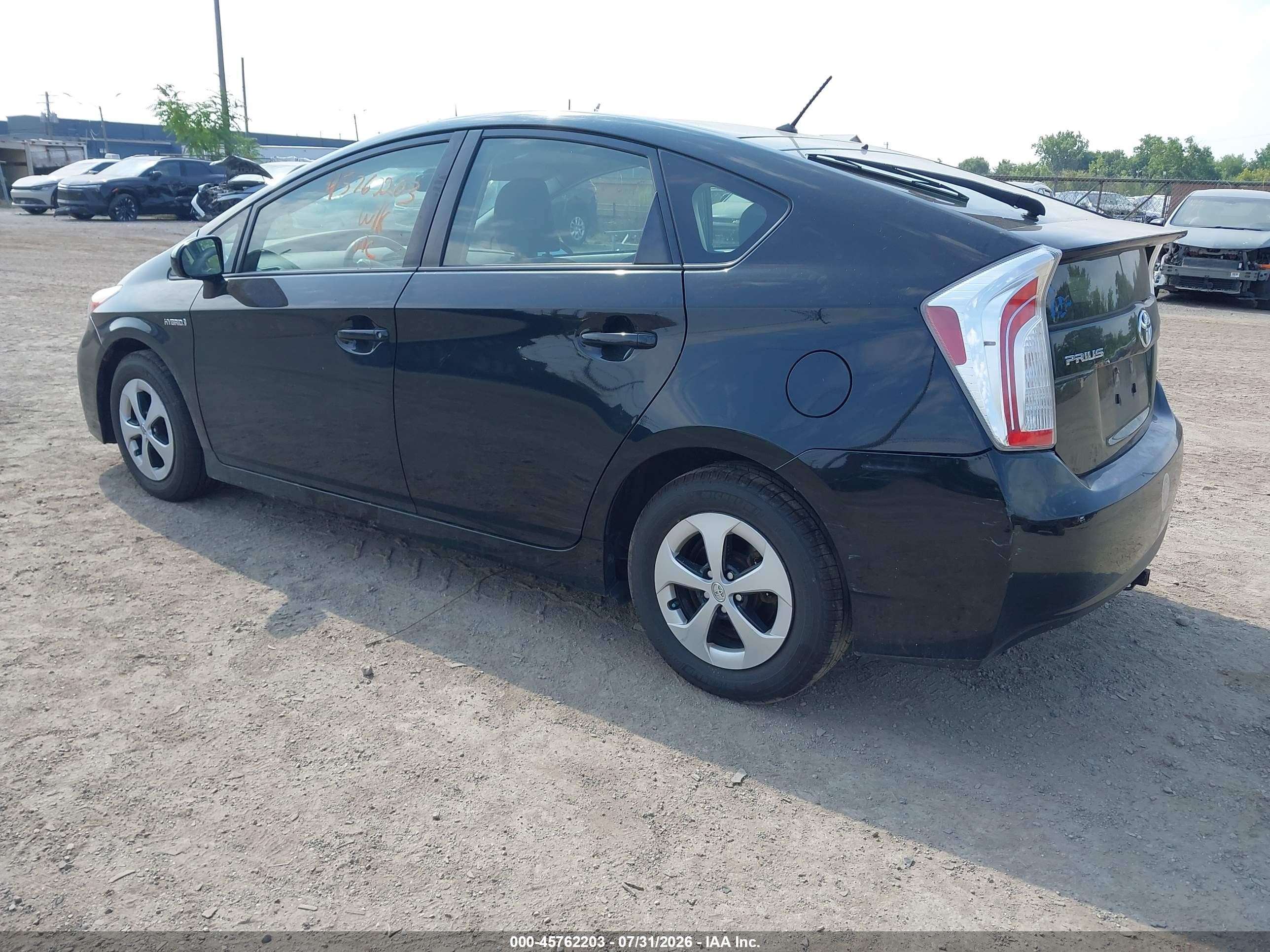2013 Toyota Prius Two Black vin: JTDKN3DU3D5571855
