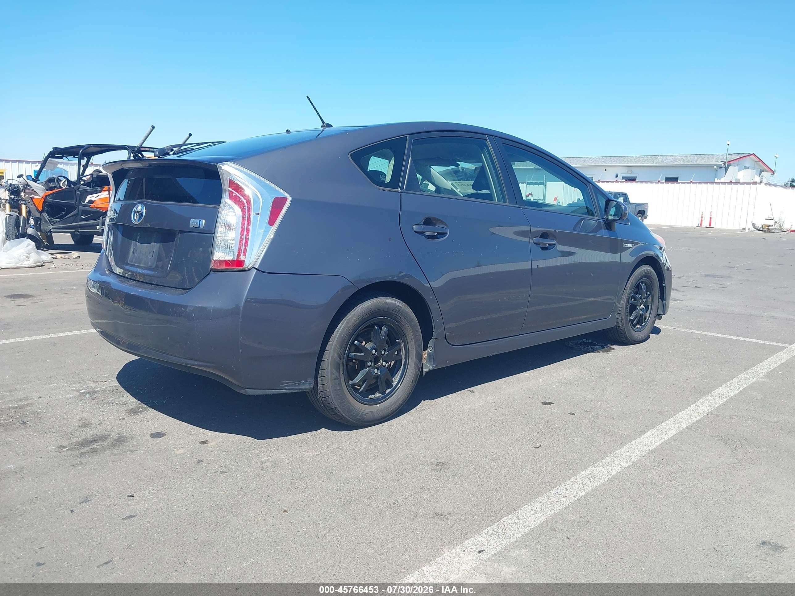2013 Toyota Prius Two Gray vin: JTDKN3DU3D5572889