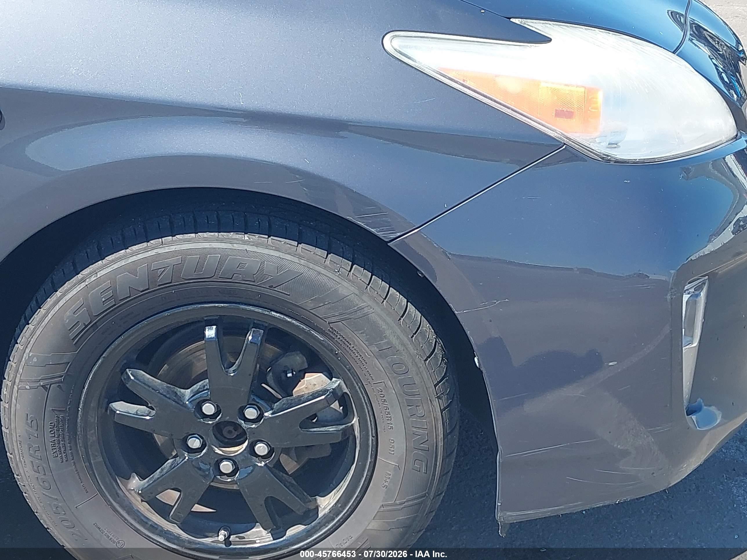 2013 Toyota Prius Two Gray vin: JTDKN3DU3D5572889