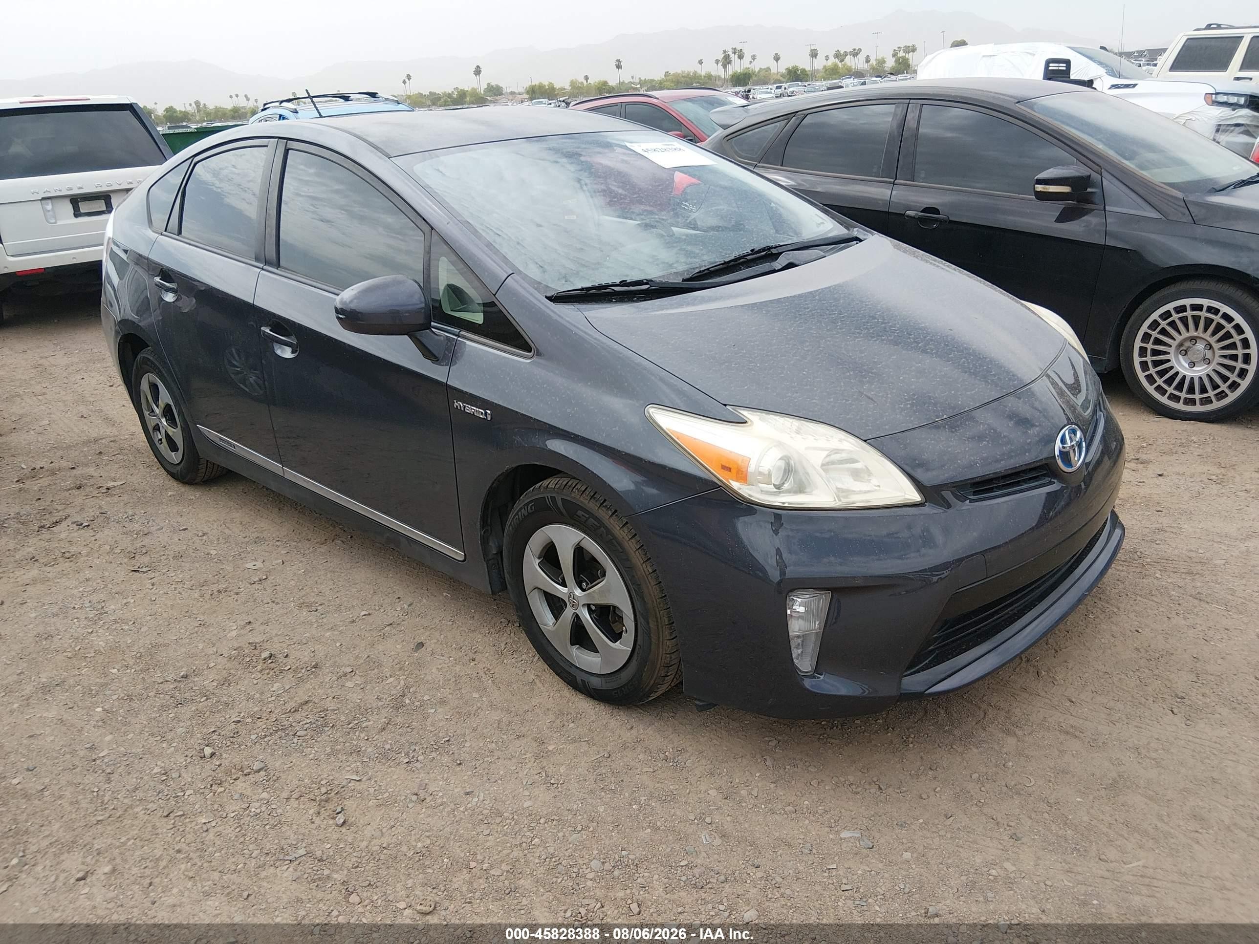 2013 Toyota Prius Two Gray vin: JTDKN3DU3D5651902