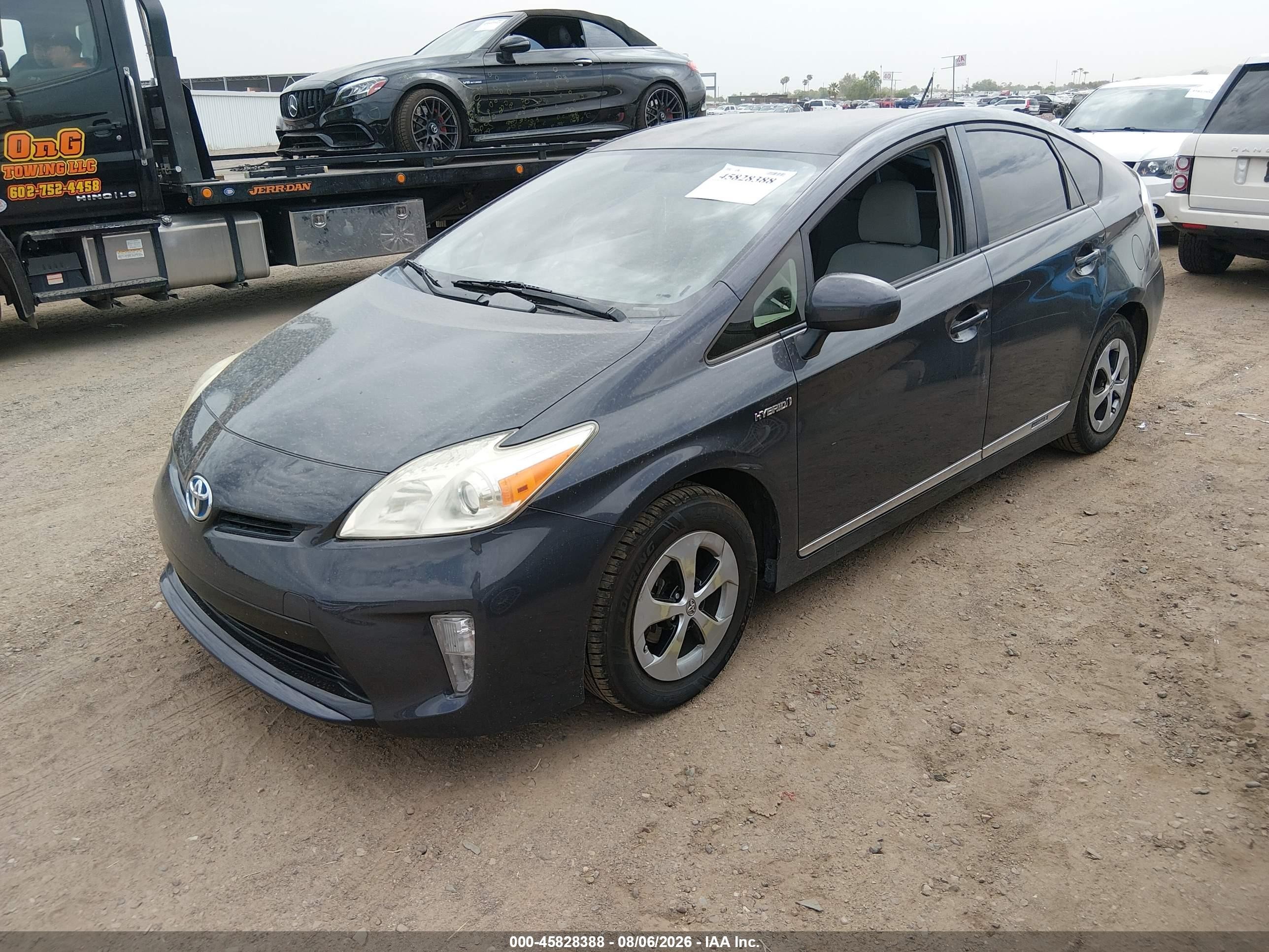 2013 Toyota Prius Two Gray vin: JTDKN3DU3D5651902