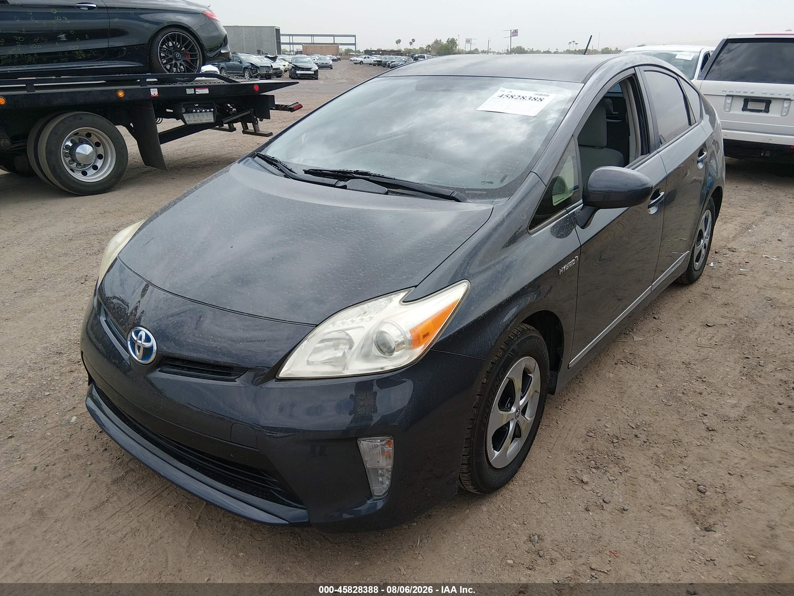 2013 Toyota Prius Two Gray vin: JTDKN3DU3D5651902