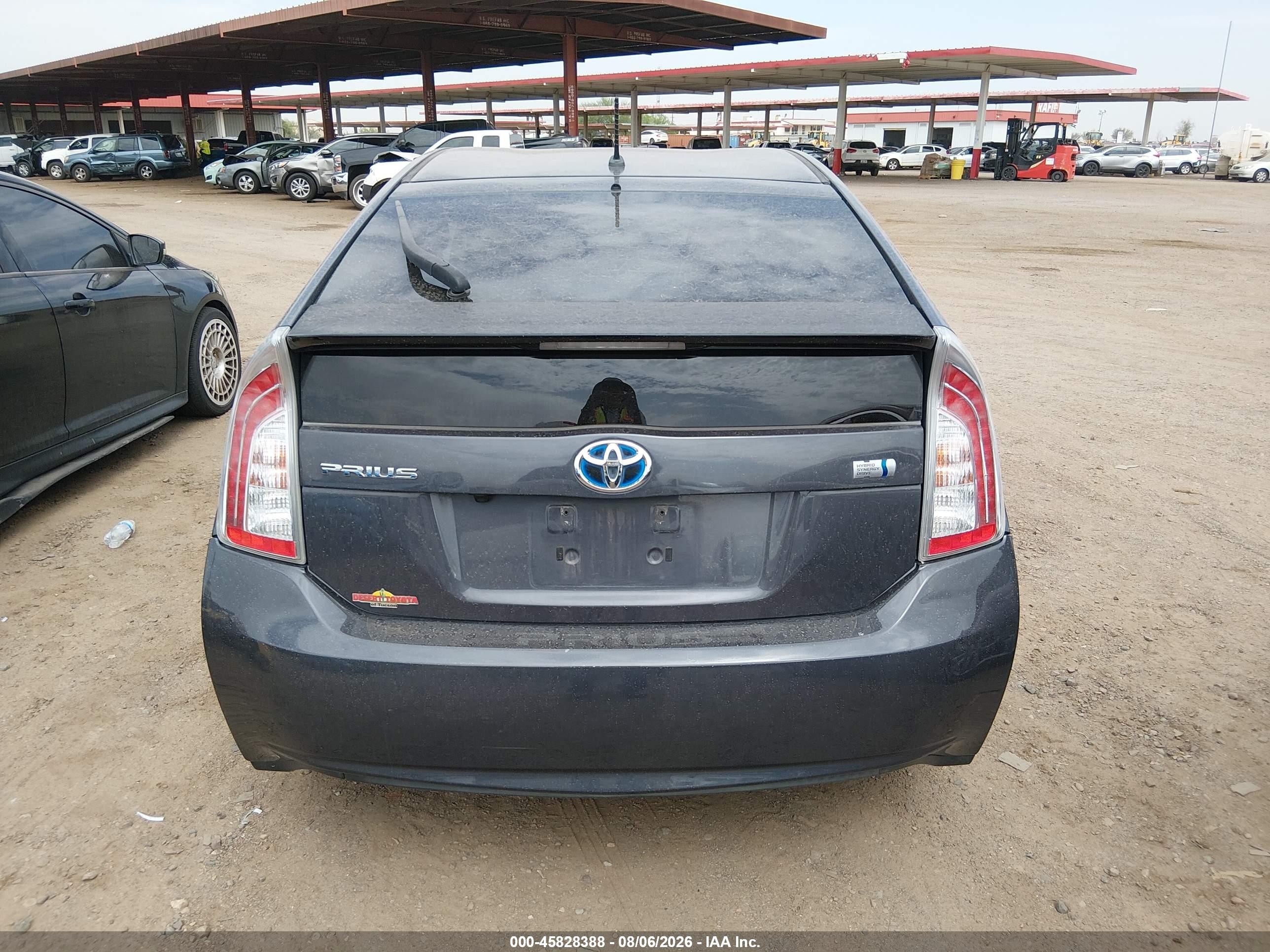 2013 Toyota Prius Two Gray vin: JTDKN3DU3D5651902