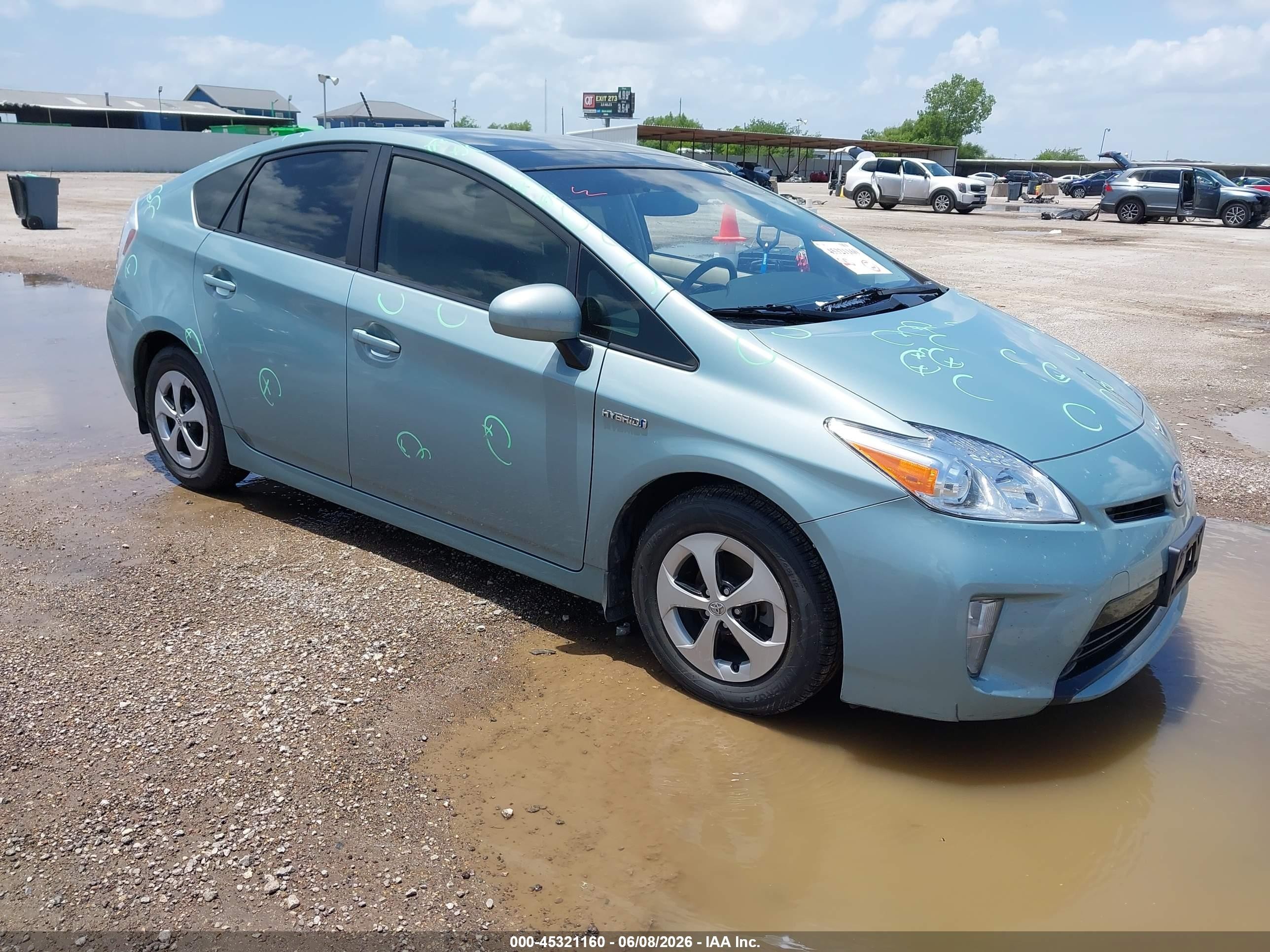 2013 Toyota Prius Four Green vin: JTDKN3DU3D5654041