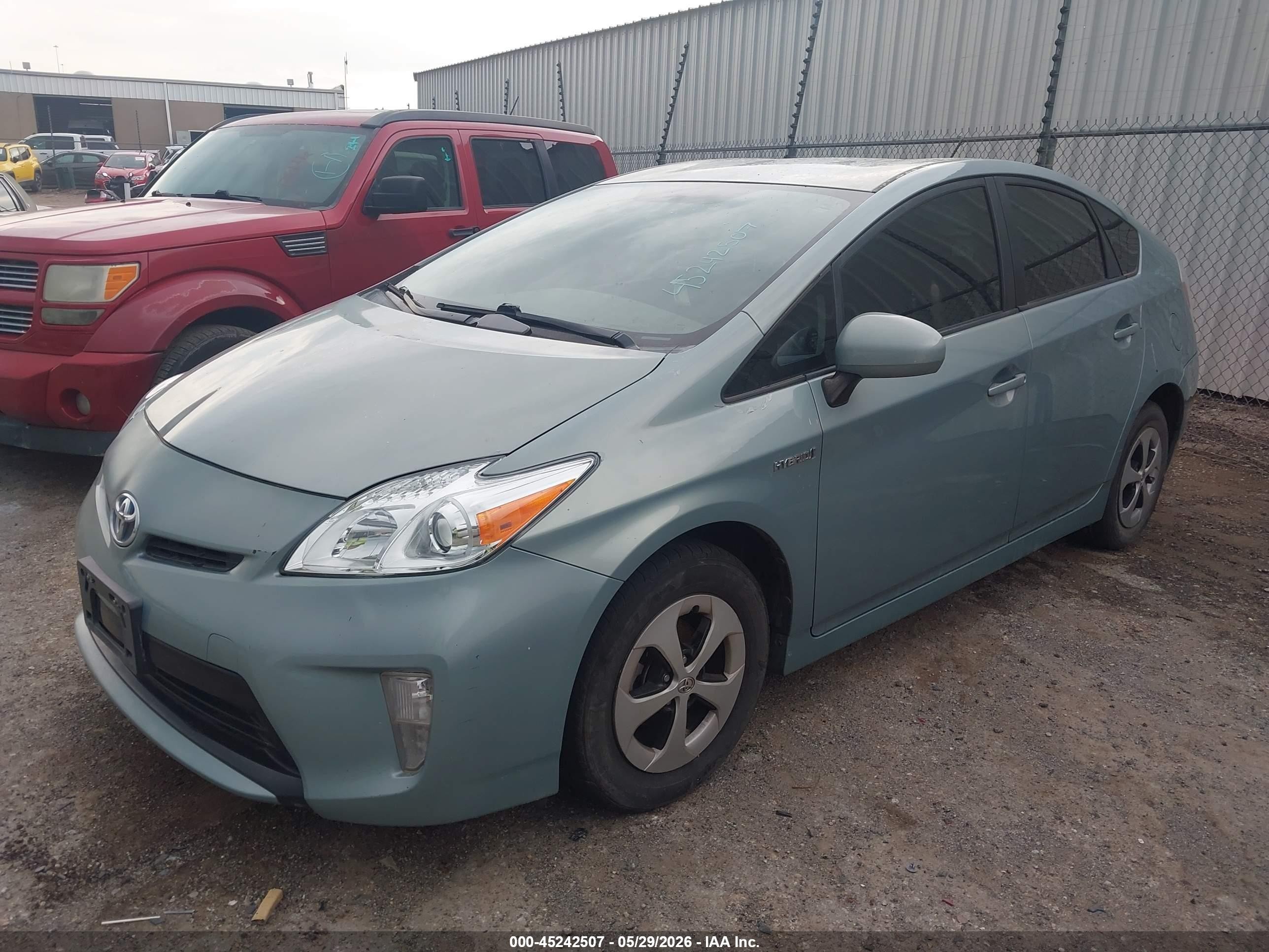 2013 Toyota Prius Two Teal vin: JTDKN3DU3D5655237
