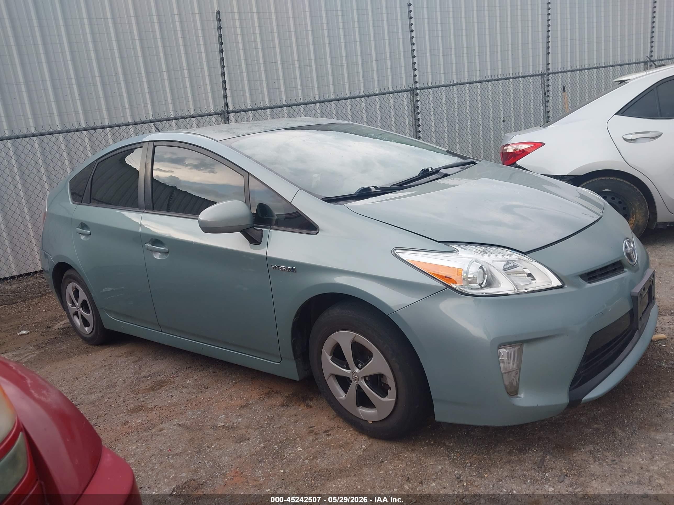 2013 Toyota Prius Two Teal vin: JTDKN3DU3D5655237