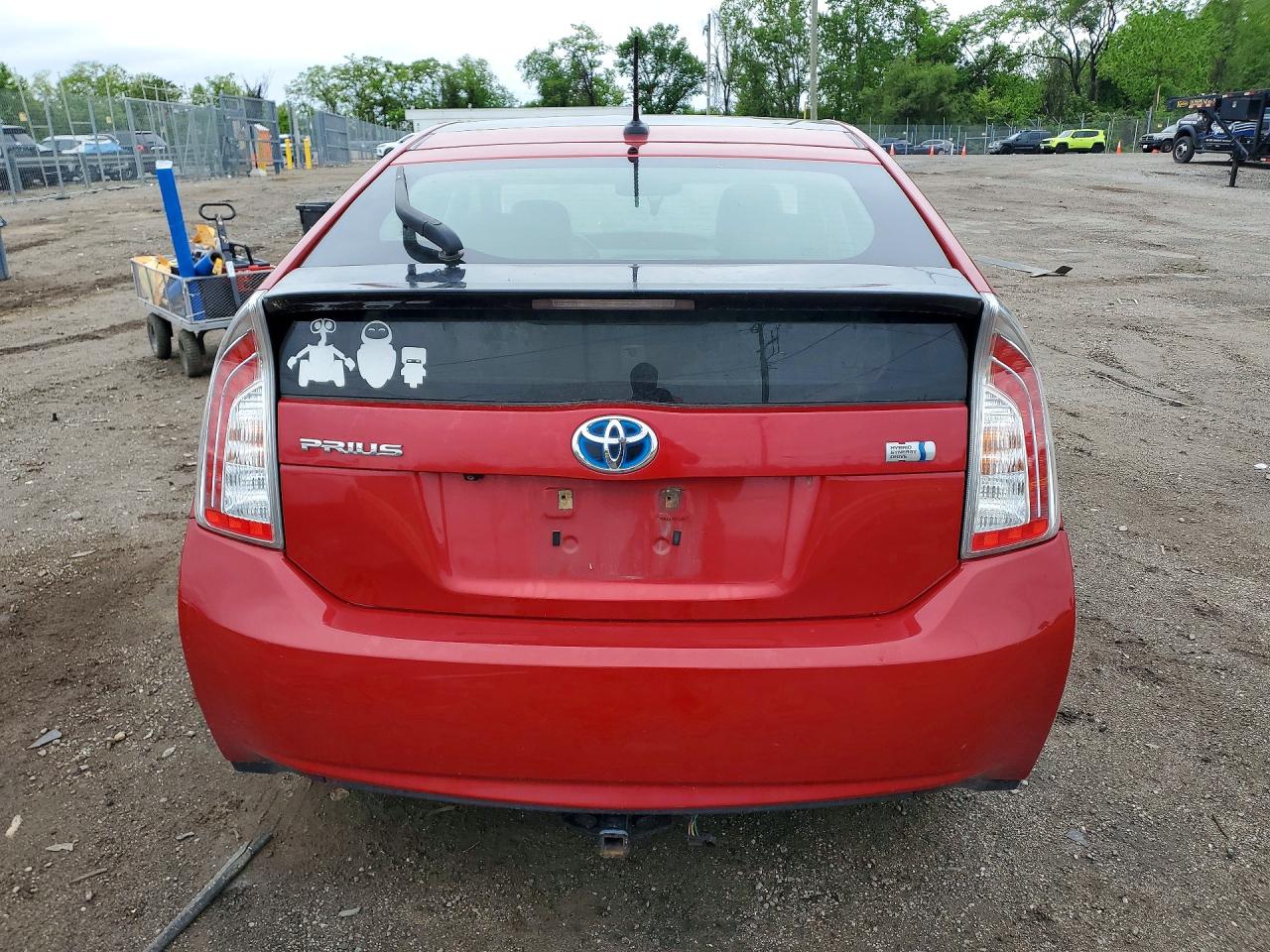 2014 Toyota Prius Four Red vin: JTDKN3DU3E1825329