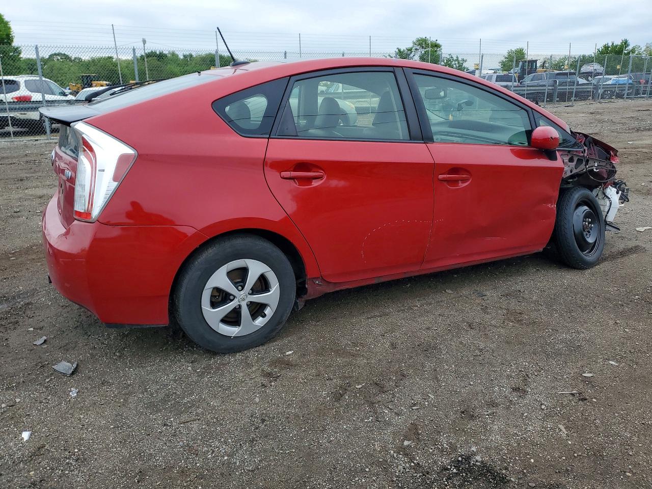 2014 Toyota Prius Four Red vin: JTDKN3DU3E1825329