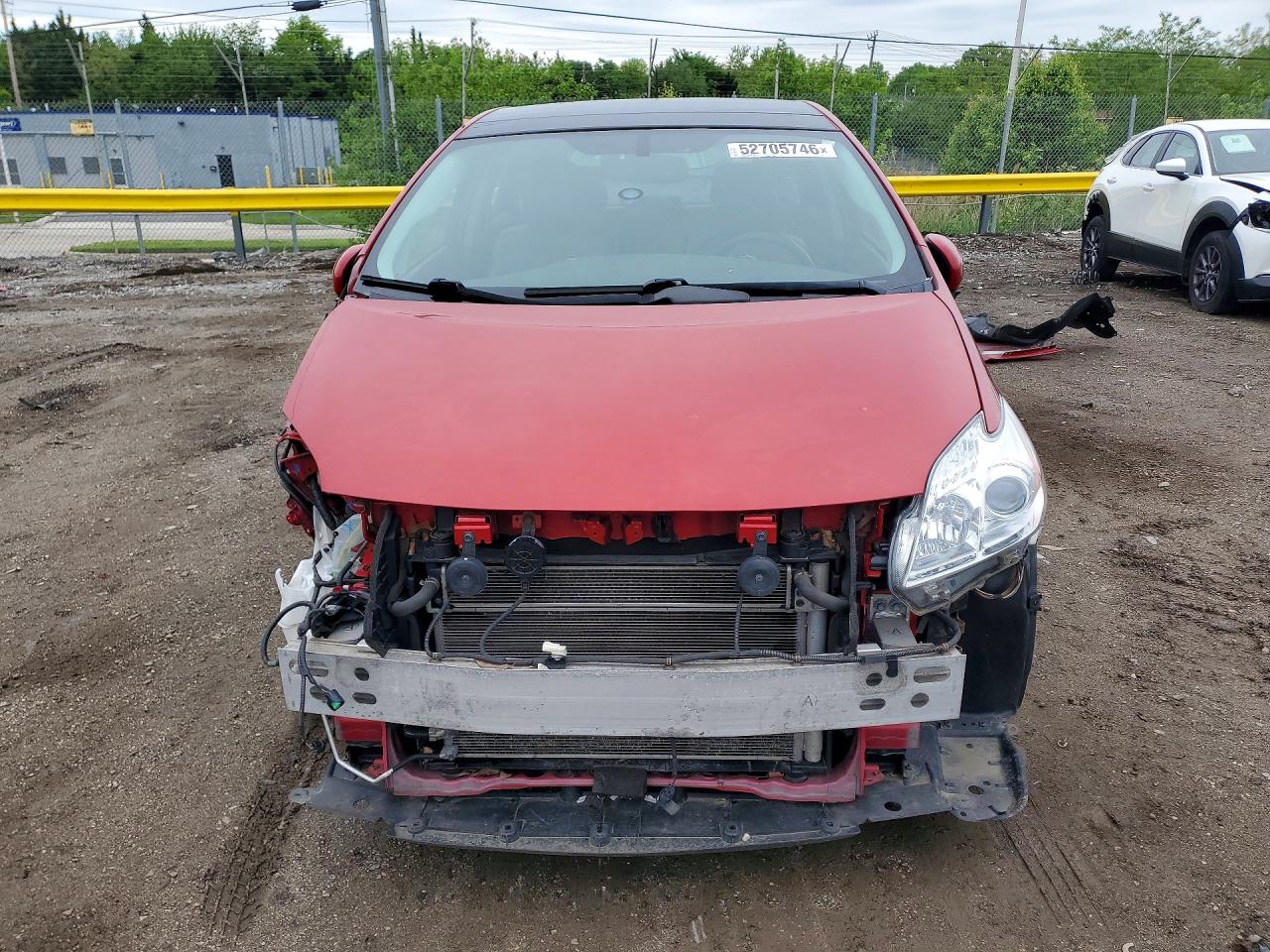 2014 Toyota Prius Four Red vin: JTDKN3DU3E1825329