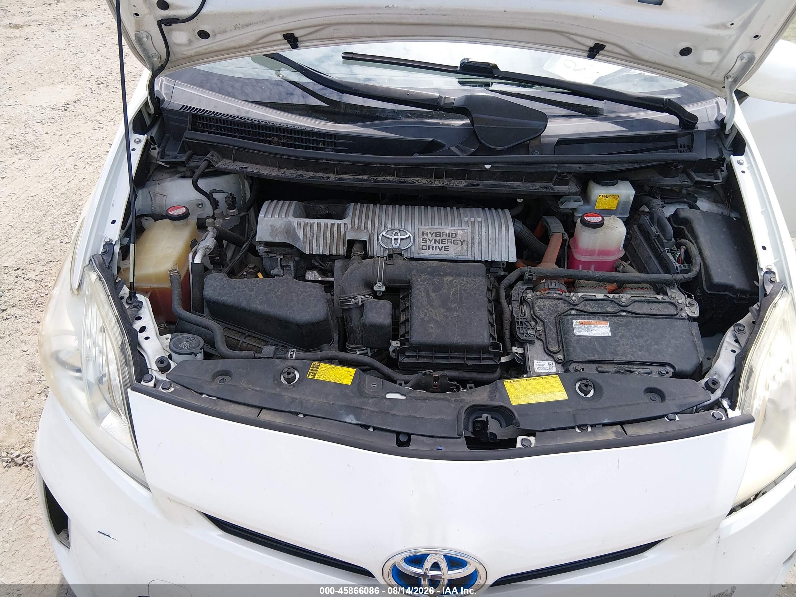 2014 Toyota Prius Three White vin: JTDKN3DU3E1827498