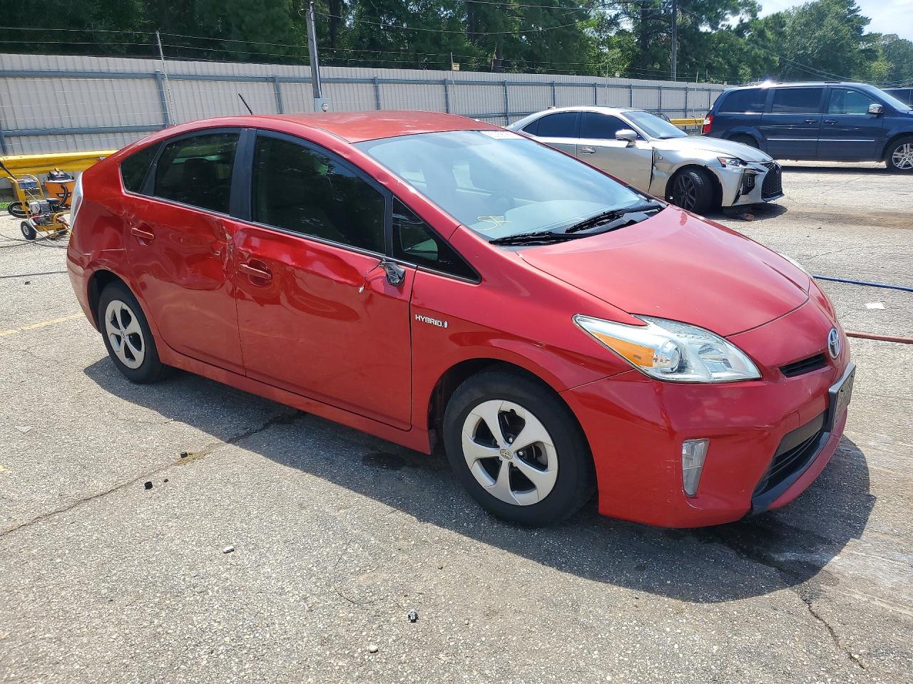 2015 Toyota Prius Two Red vin: JTDKN3DU3F0402094