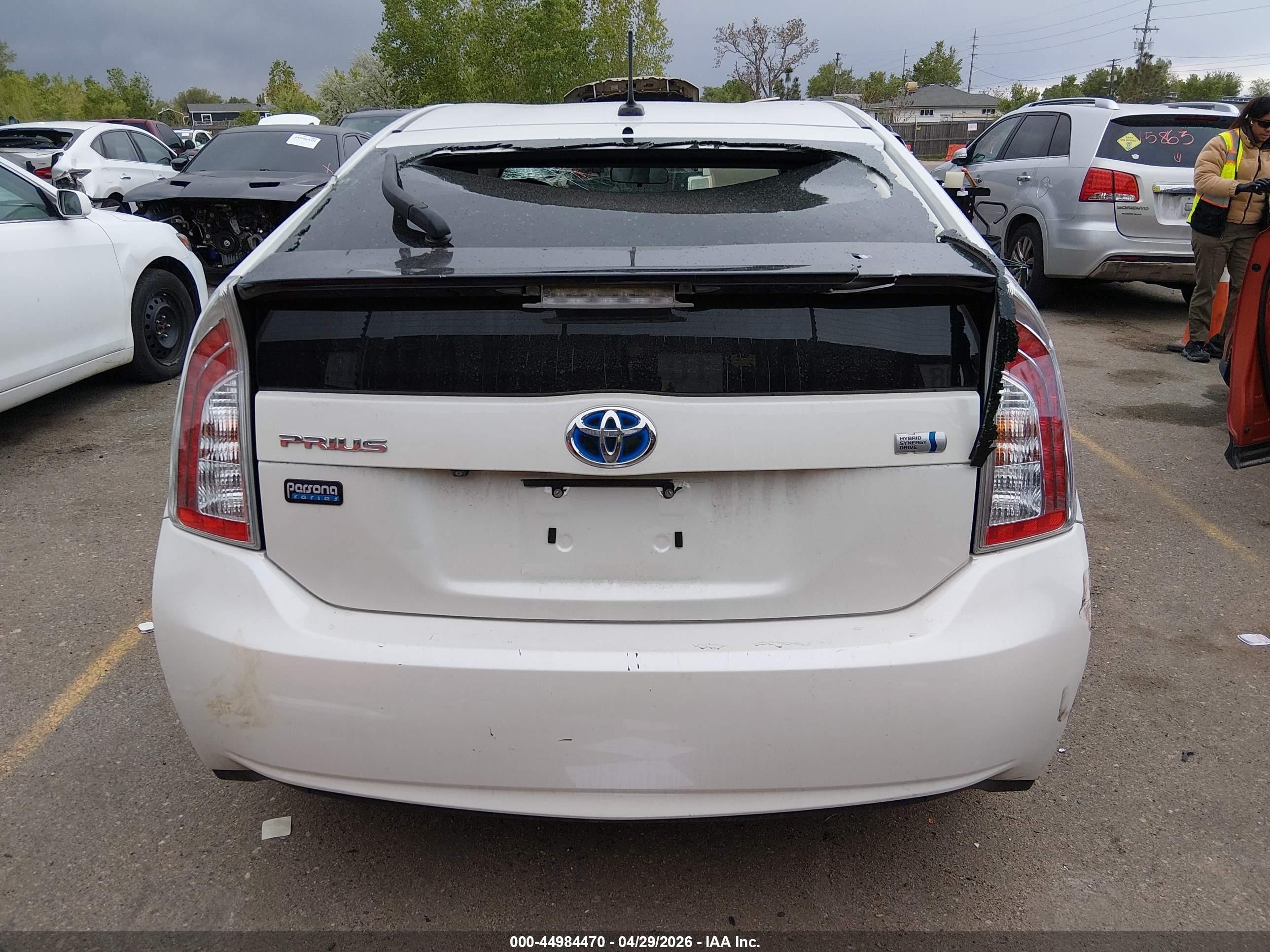 2015 Toyota Prius Persona Series Special Edition White vin: JTDKN3DU3F0417453