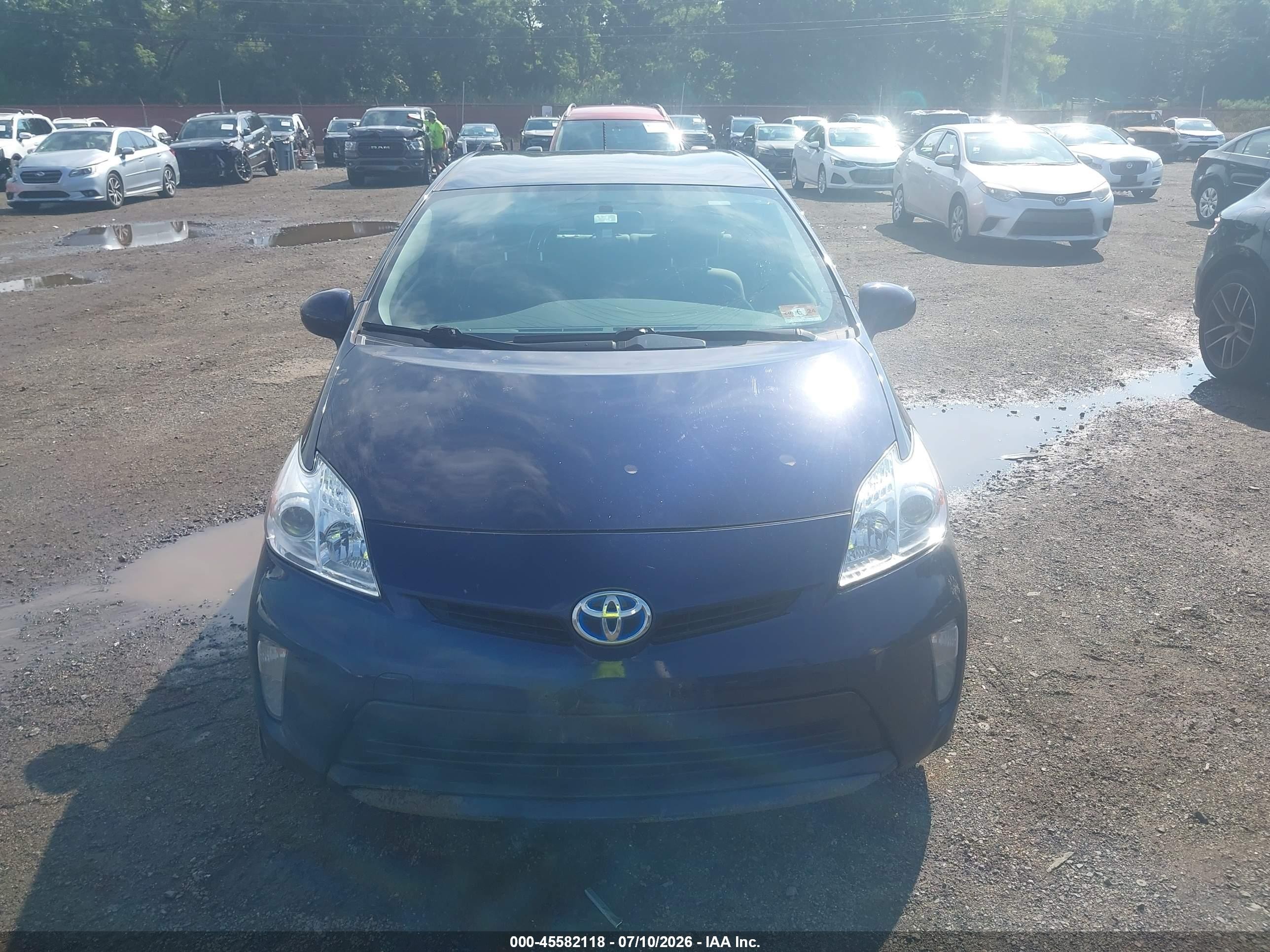 2015 Toyota Prius Two Dark Blue vin: JTDKN3DU3F0427786