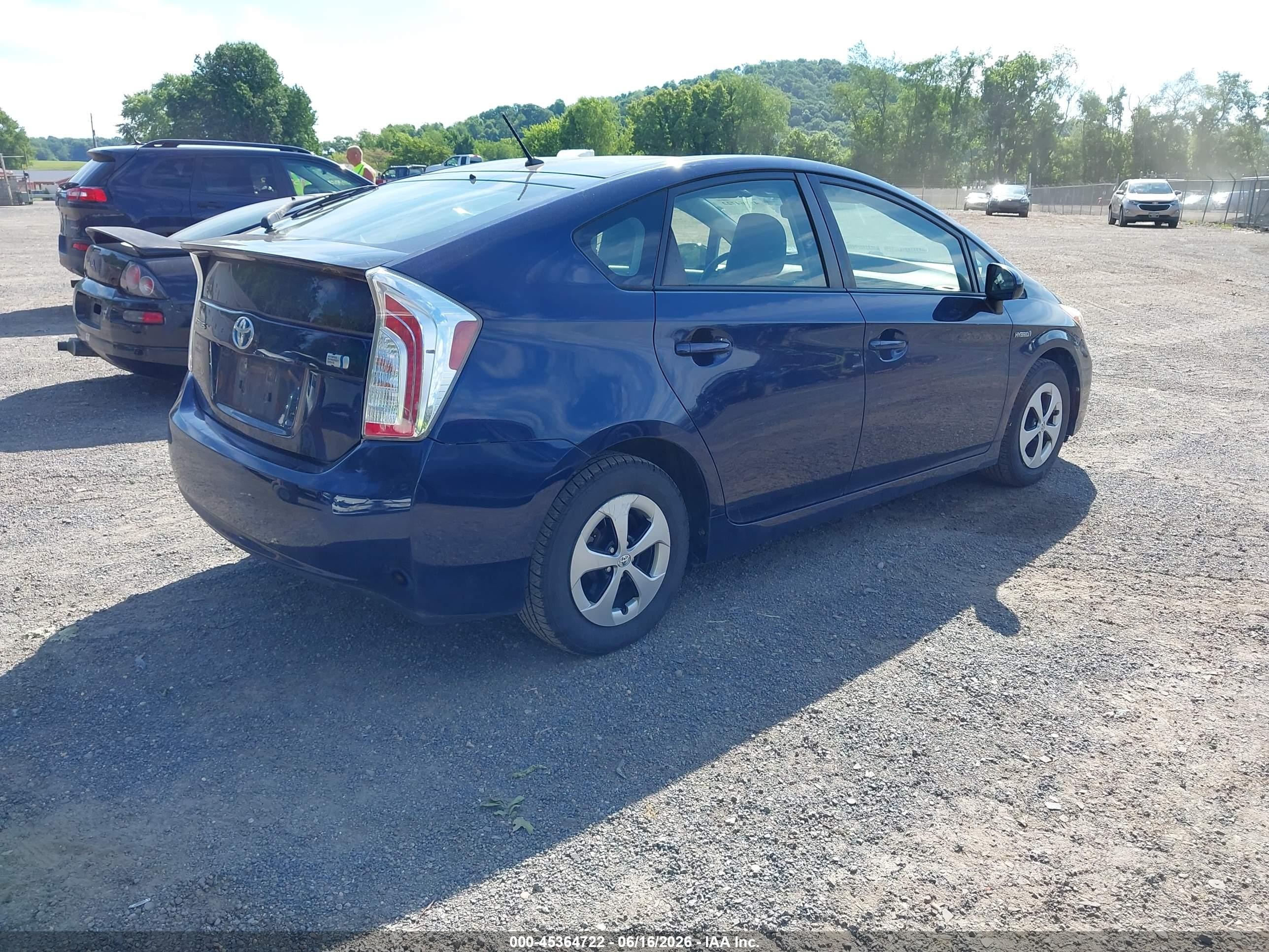 2015 Toyota Prius Two Dark Blue vin: JTDKN3DU3F0442305