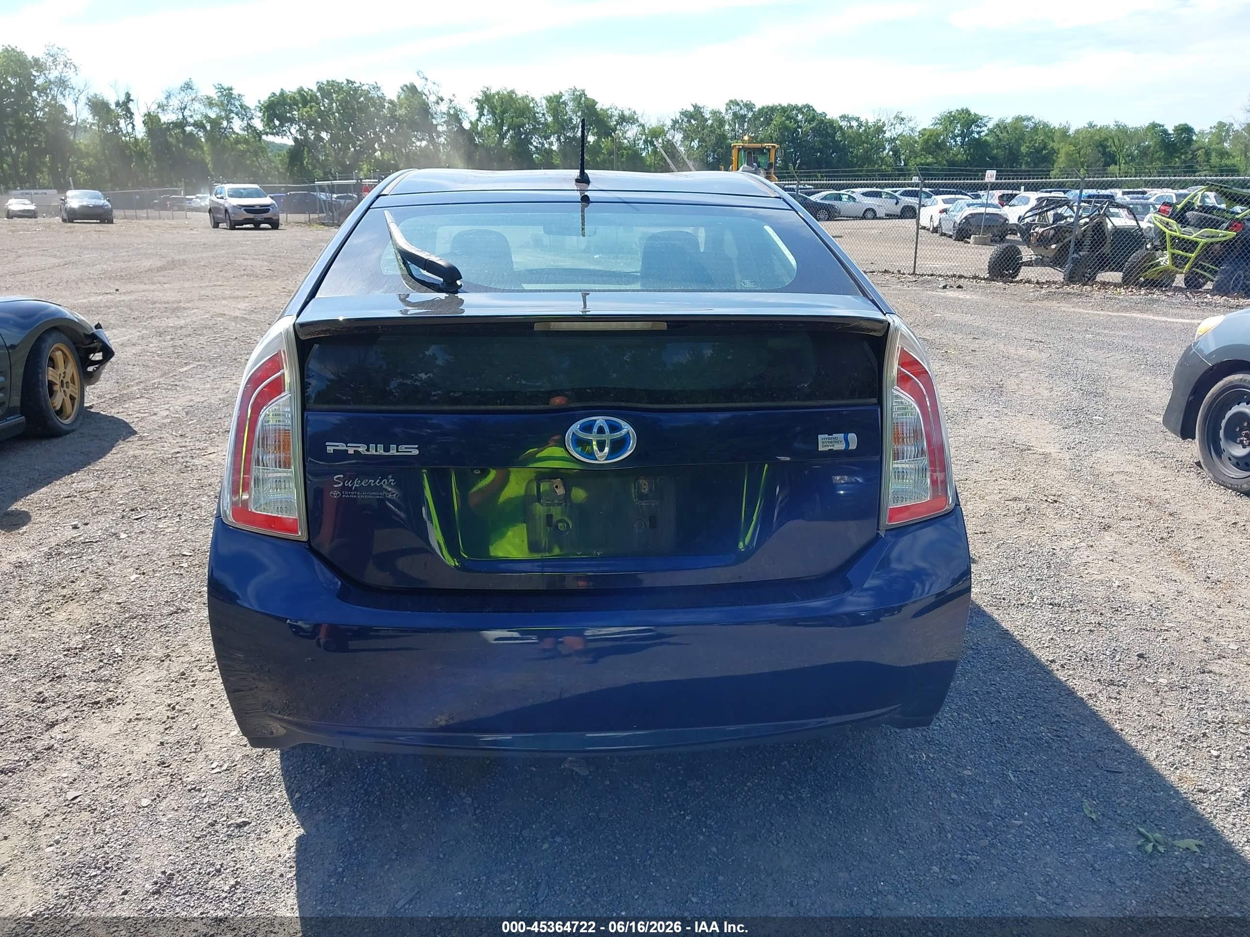 2015 Toyota Prius Two Dark Blue vin: JTDKN3DU3F0442305