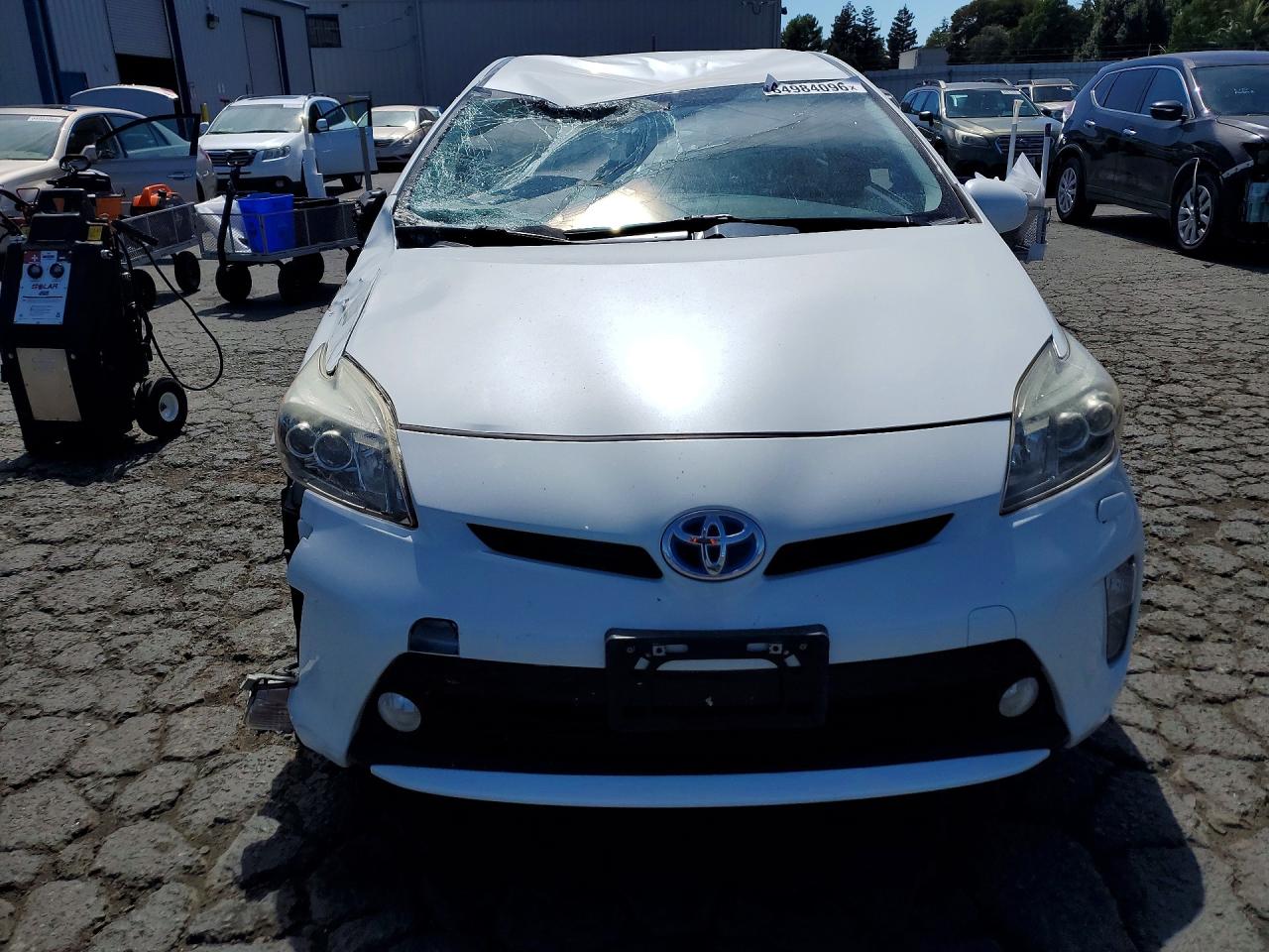 2015 Toyota Prius Five White vin: JTDKN3DU3F1891719