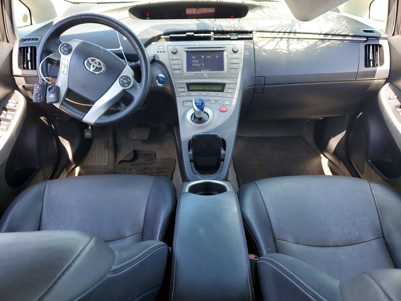 2015 Toyota Prius Five White vin: JTDKN3DU3F1891719