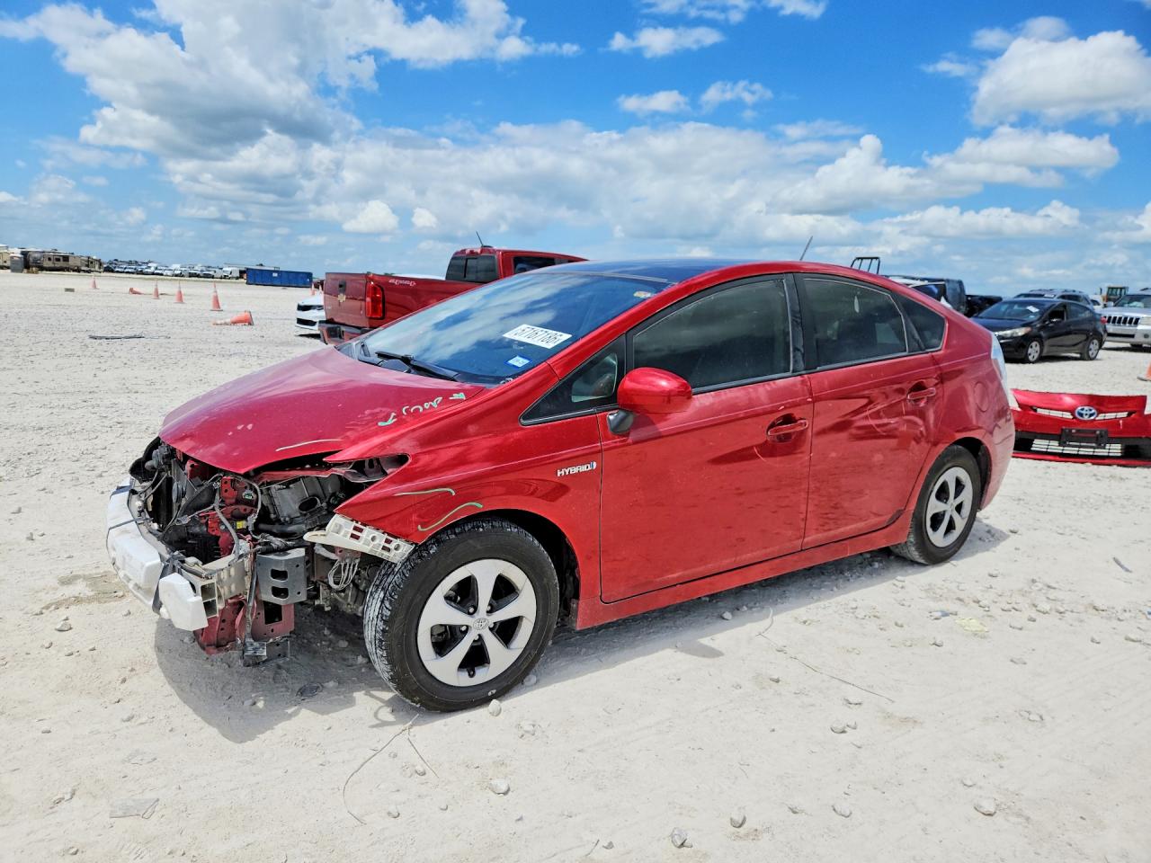 2015 Toyota Prius Four Red vin: JTDKN3DU3F1906557